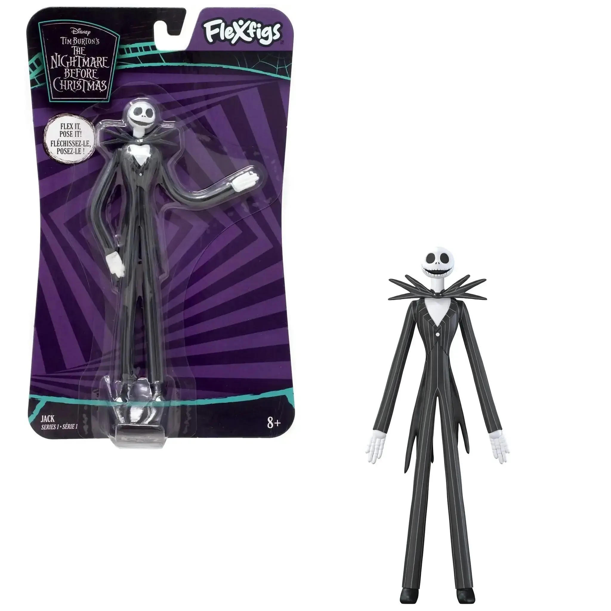 Disney [The Nightmare Before Christmas] - Jack Skellington Action Figure (5.5") - TCG Toys - Flexfigs Series 1 - (2024) - Image 2