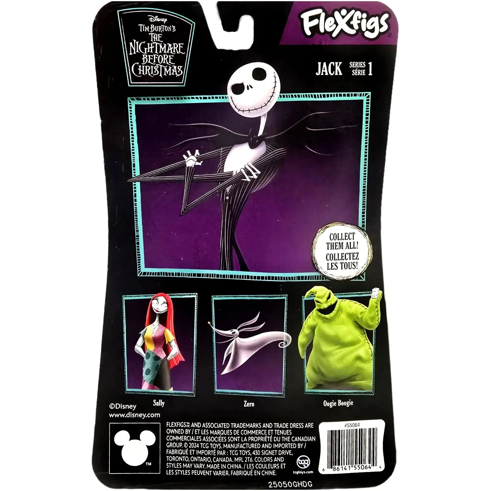 Disney [The Nightmare Before Christmas] - Jack Skellington Action Figure (5.5") - TCG Toys - Flexfigs Series 1 - (2024) - Image 3