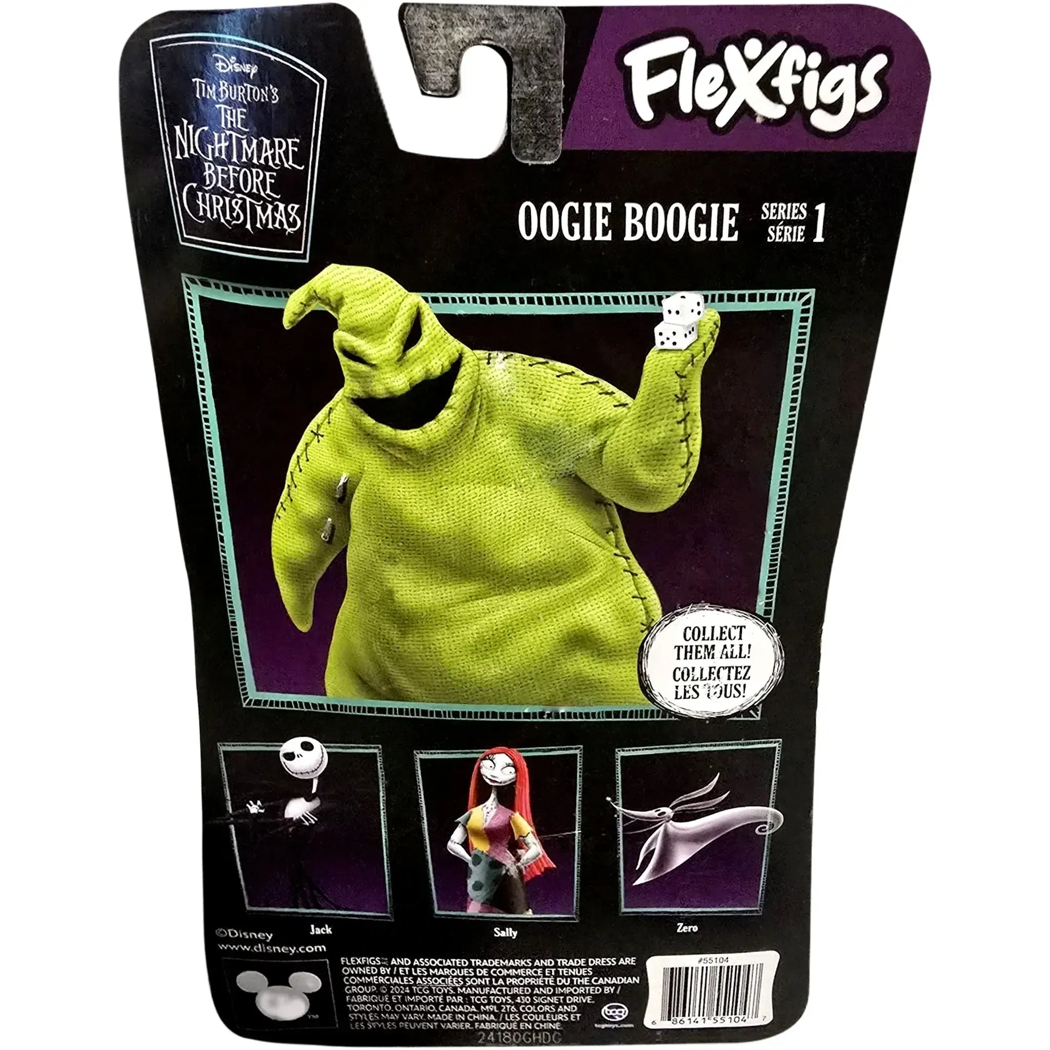 Disney [The Nightmare Before Christmas] - Oogie Boogie Action Figure (5.5") - TCG Toys - Flexfigs Series 1 - (2024) - Image 4
