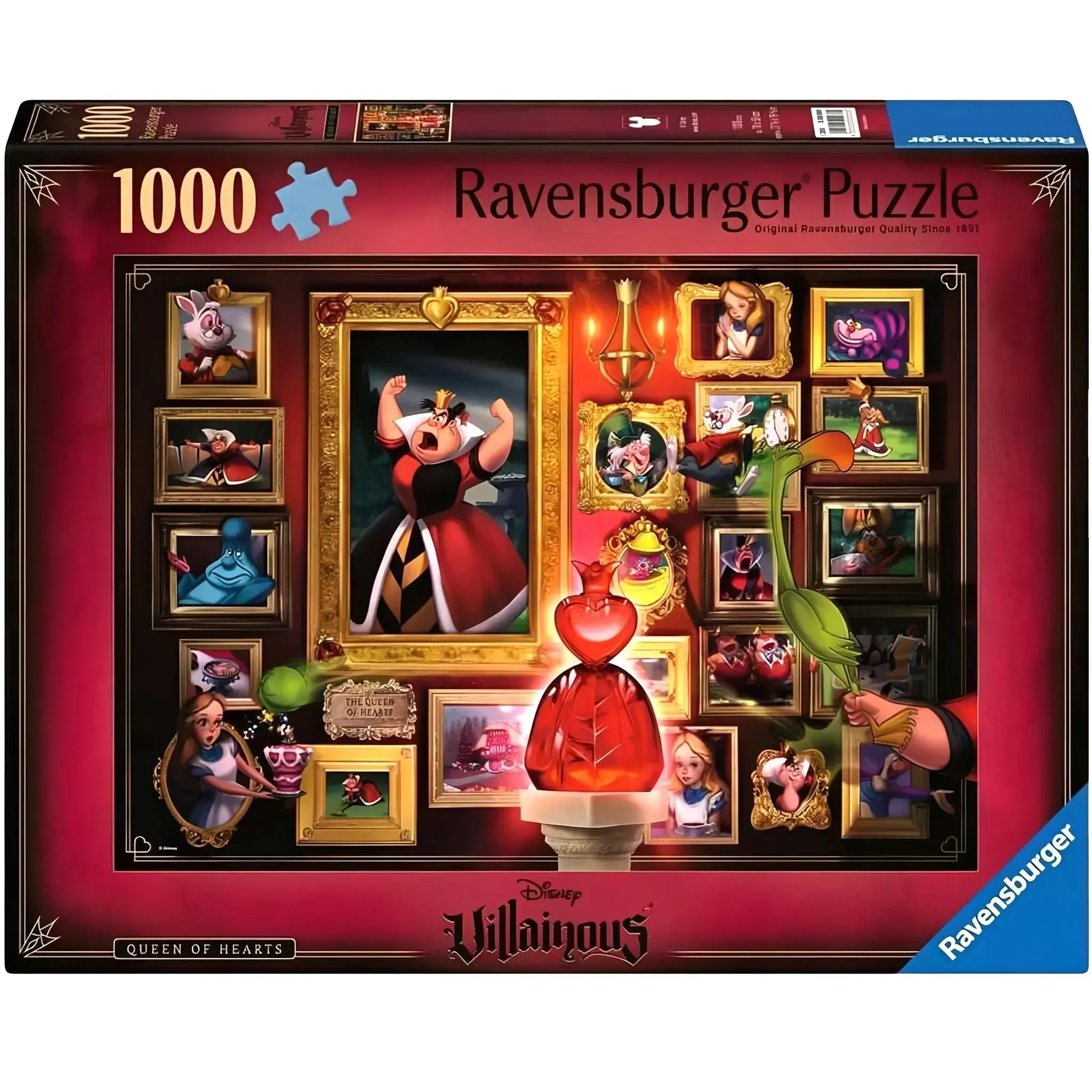 Disney: Villainous [Alice in Wonderland] - Queen of Hearts Jigsaw Puzzle (1000 Pieces) - Ravensburger - (2024)