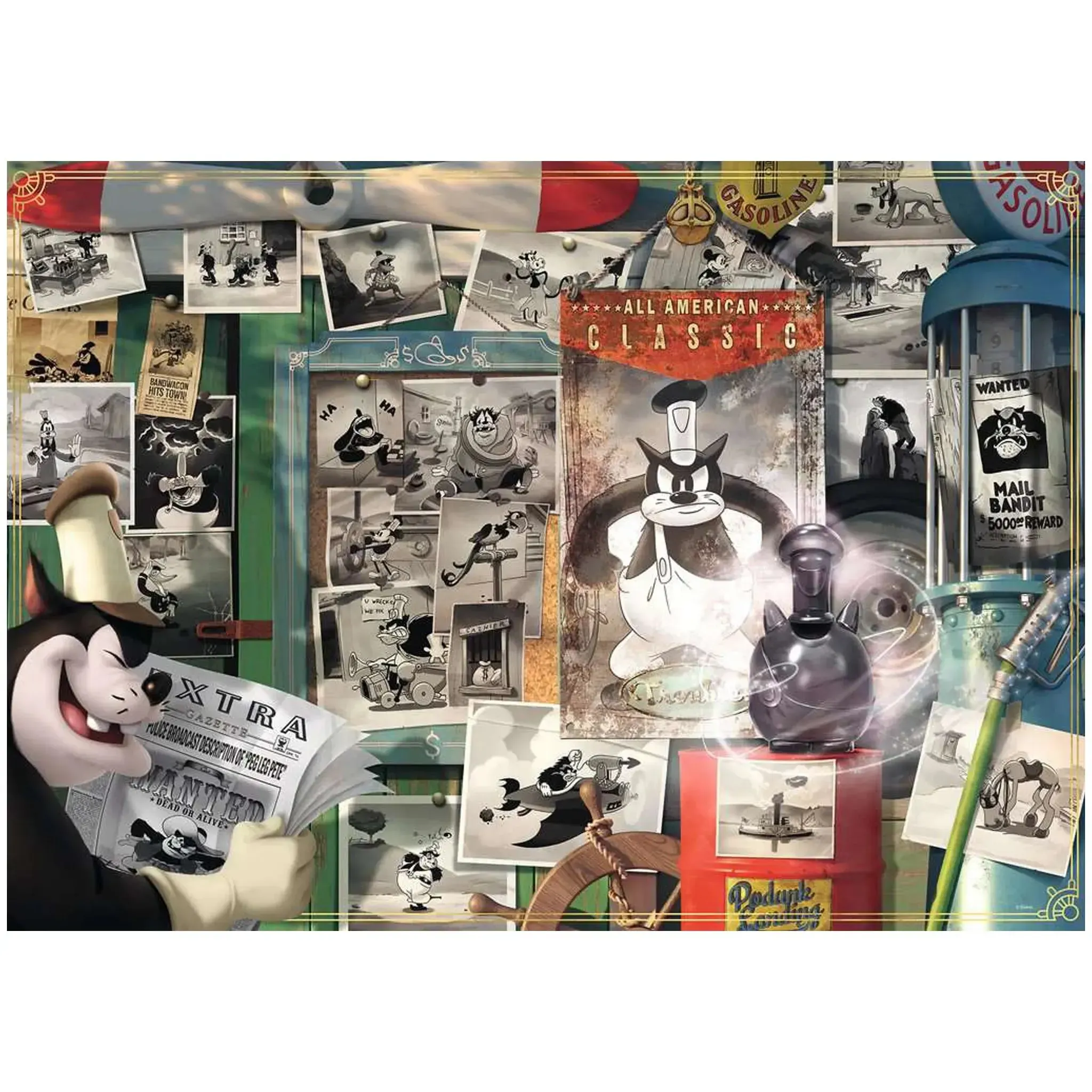Disney [Villainous] - Artwork of Pete Jigsaw Puzzle (1000 Pieces) - Ravensburger - (2024) - Image 2