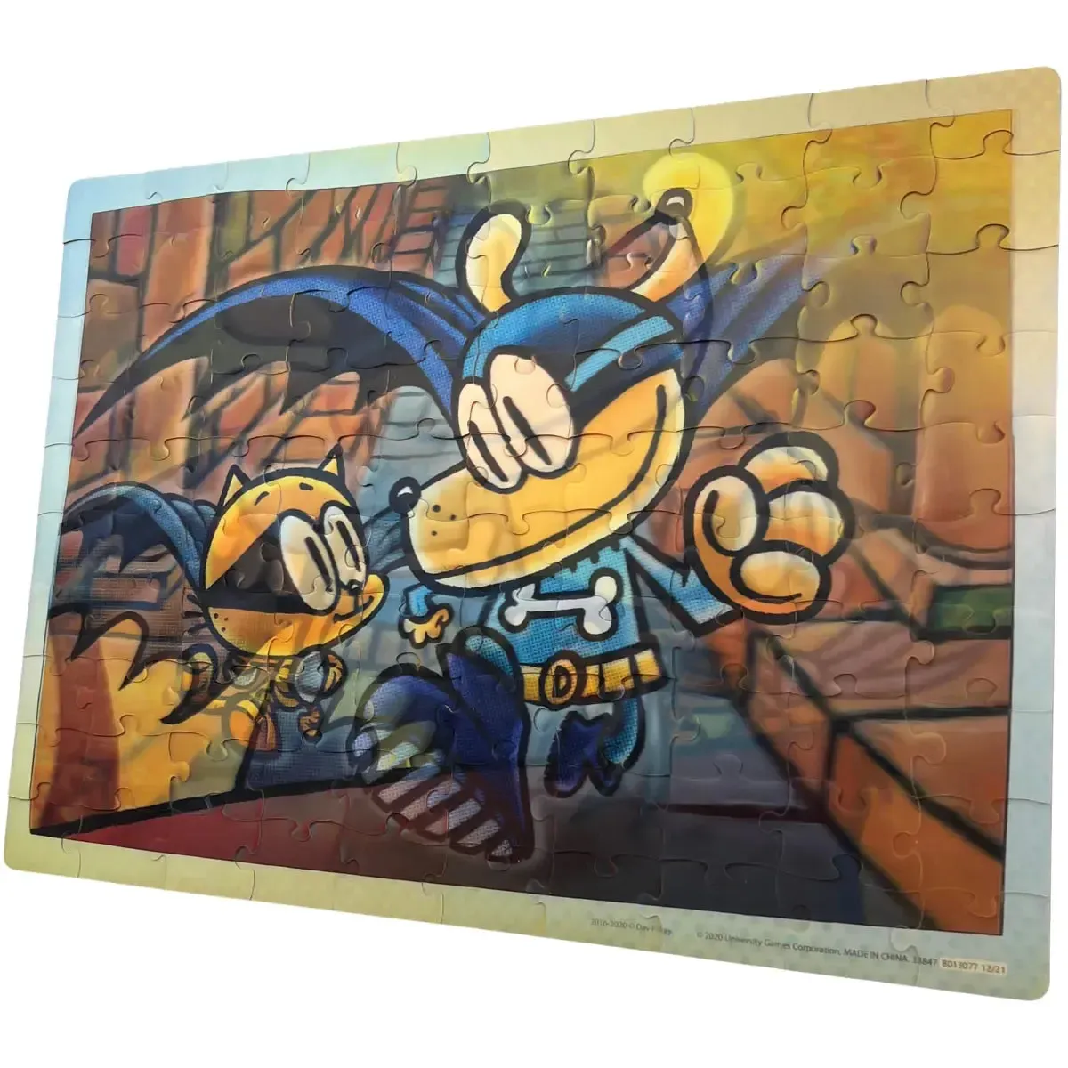Dog Man & Li'l Petey Lenticular Jigsaw Puzzle (100 Pieces) - University Games - Image 4