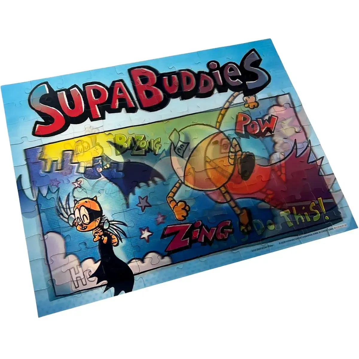 Dog Man - Supa Buddies Lenticular Jigsaw Puzzle (100 Pieces) - University Games - Image 5