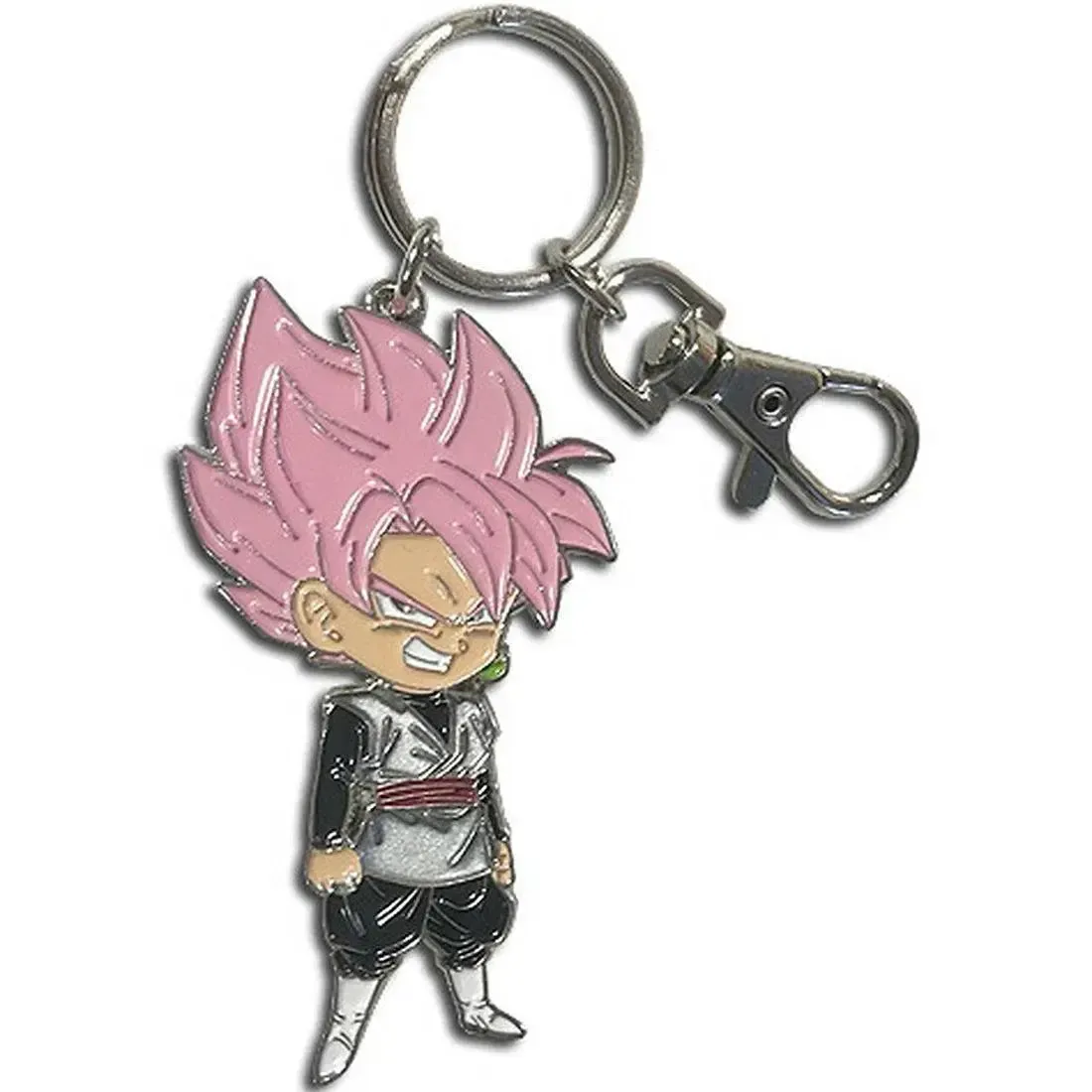 Dragon Ball Super - Chibi Super Saiyan Rose Goku Black Keychain (2.5", Metal) - Great Eastern Entertainment