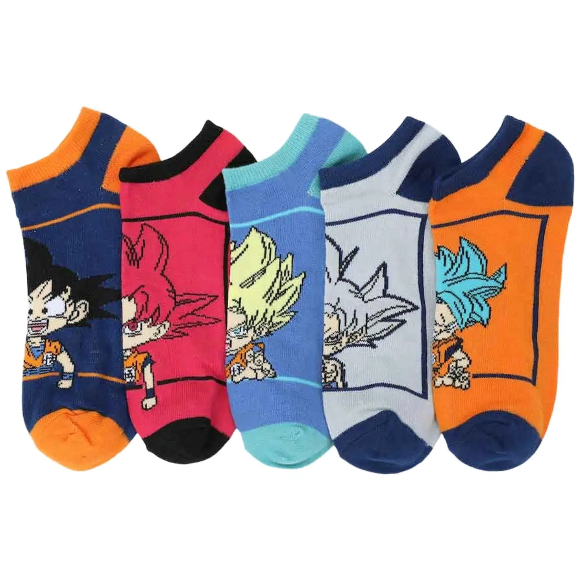 Dragon Ball Z - Chibi Goku Ankle Socks Set (5 Pack) - Bioworld - Image 2