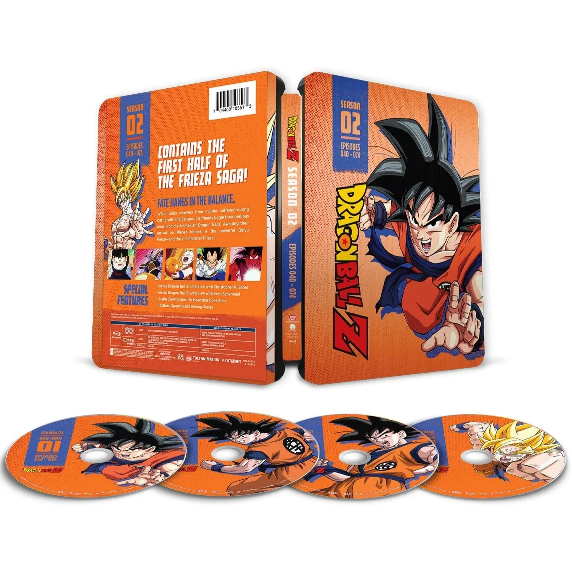Dragon Ball Z: Season 2 (Steelbook Edition) - Episodes 40-74 - Blu-Ray - Image 3