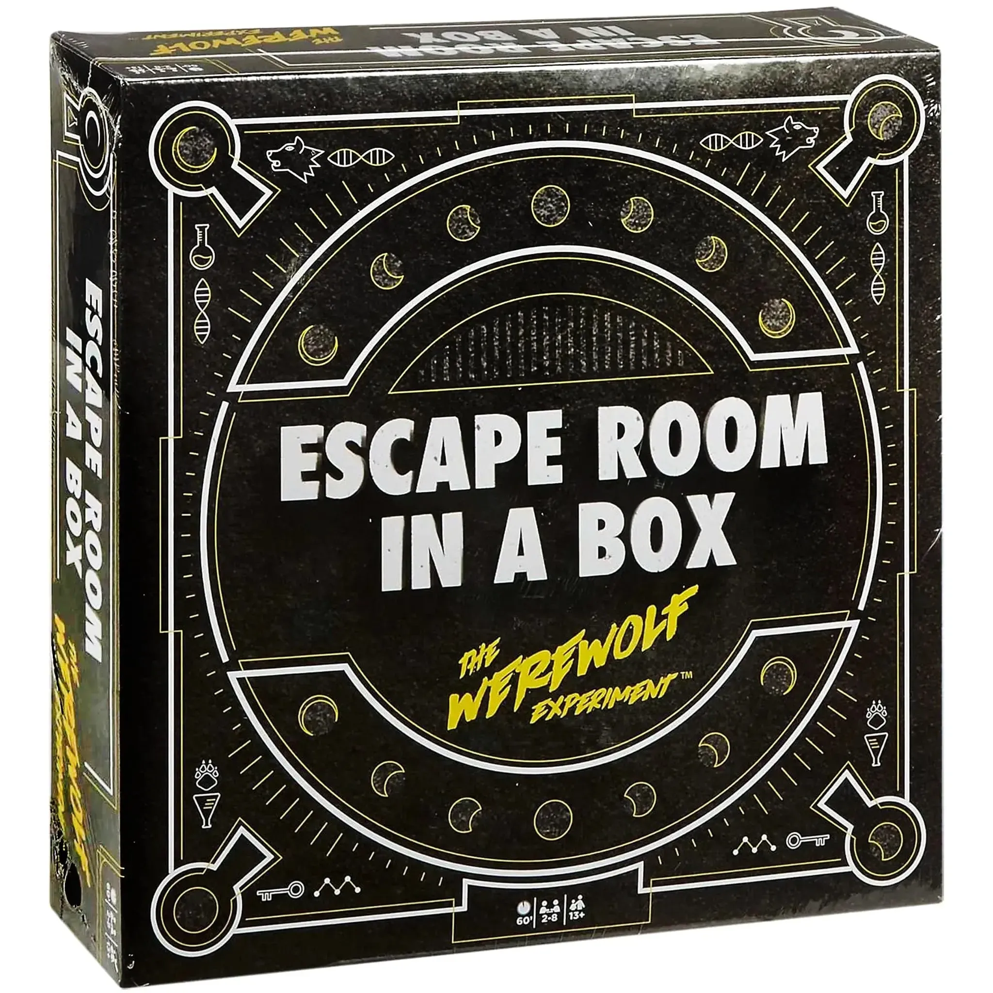 Escape Room in a Box: The Werewolf Experiment - Puzzle Mystery Board Game for Family, Adults, and Children (2-8 Players, Ages 13+) - Mattel Games