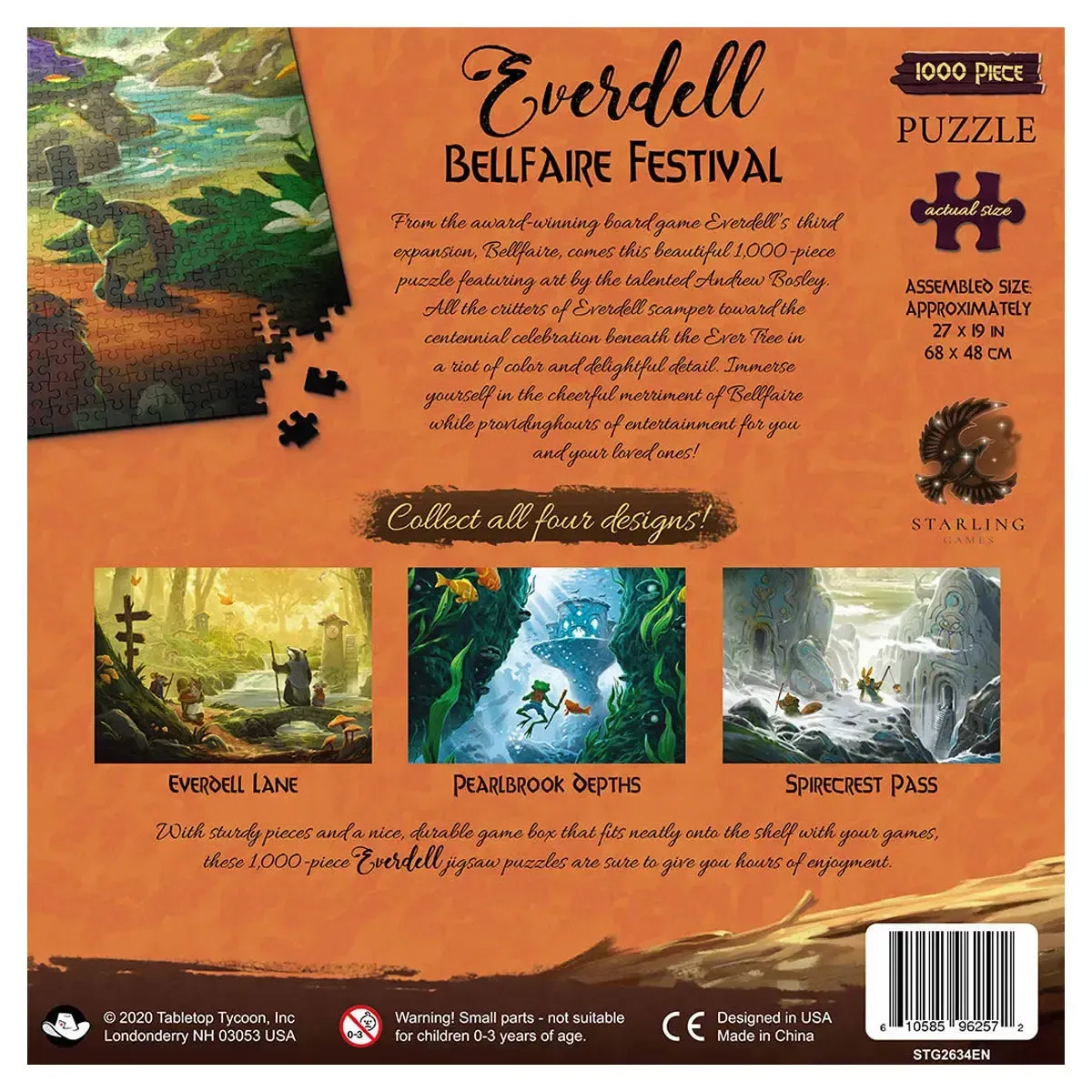 Everdell - Artwork of Bellfaire Festival Puzzle (1000 Pieces) - Tabletop Tycoon - Image 3