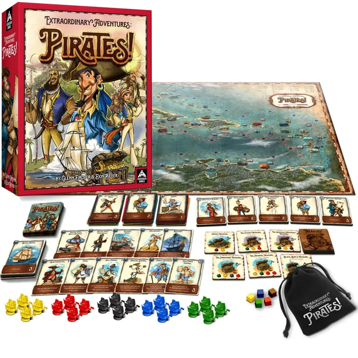 Extraordinary Adventures: Pirates! - Deck-Building Pirates Board Game for Family, Adults, and Children (2-6 Players, Age 8+) - University Games [Forbidden Games] - Image 2