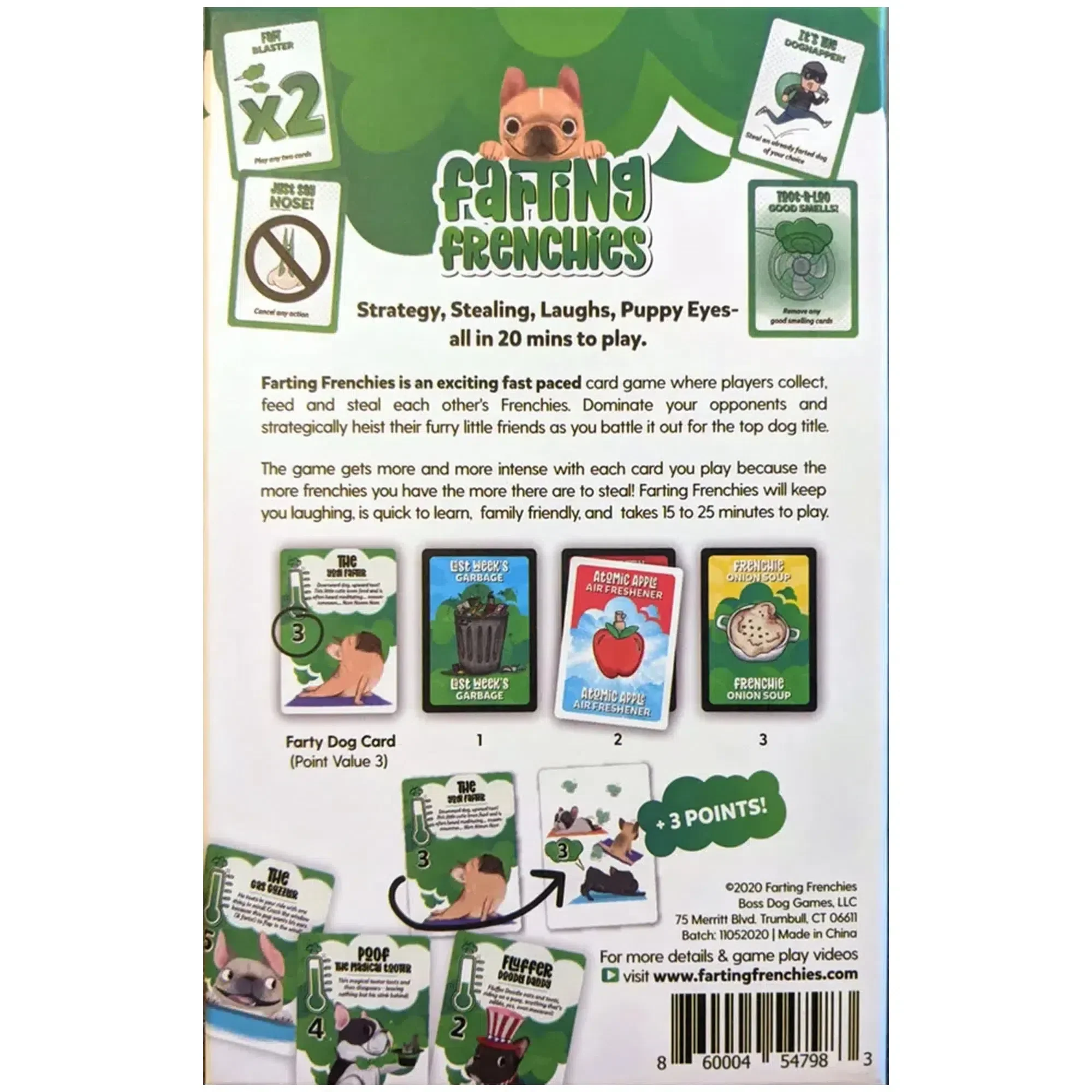 Farting Frenchies - Competitive Dog Card Game for Family, Adults, and Children (2-4 Players, Ages 7+) - Boss Dog Games - Image 3