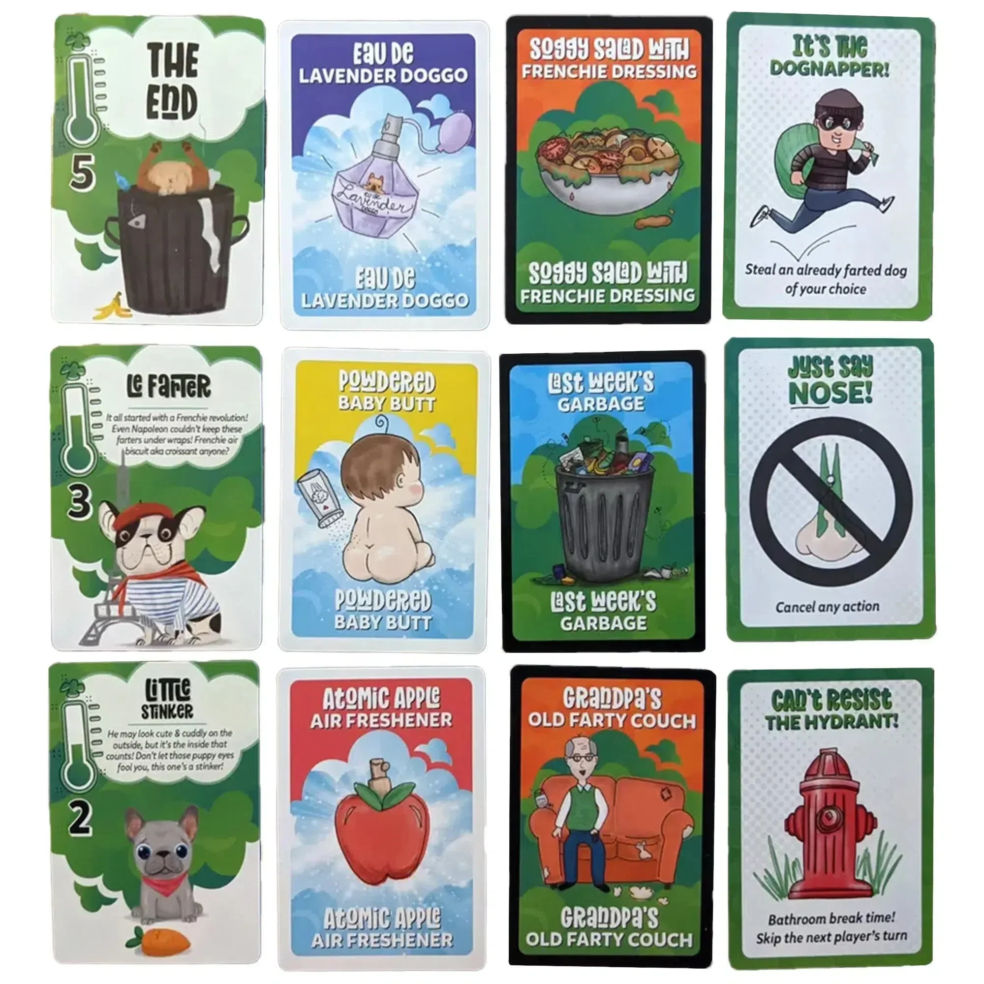 Farting Frenchies - Competitive Dog Card Game for Family, Adults, and Children (2-4 Players, Ages 7+) - Boss Dog Games - Image 4