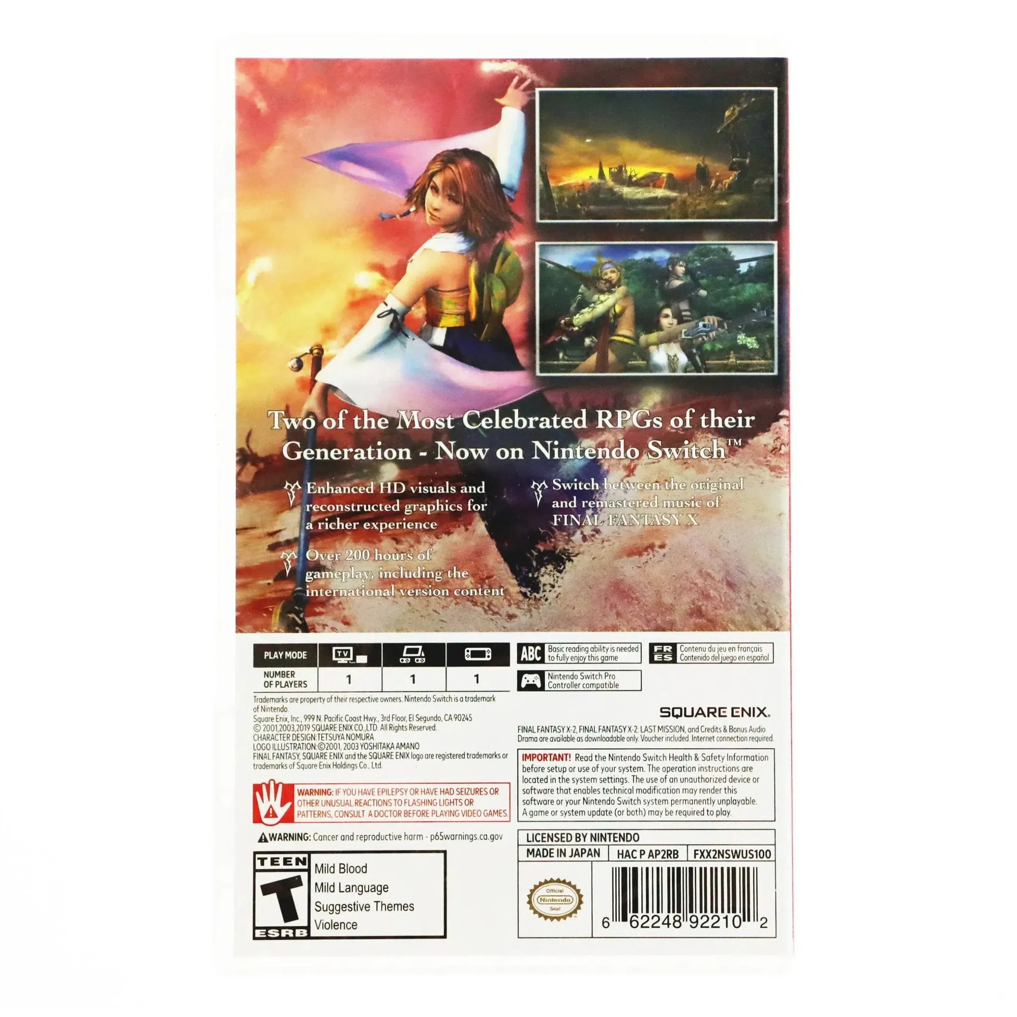 Final Fantasy X/X-2 HD Remastered - Nintendo Switch - Image 3