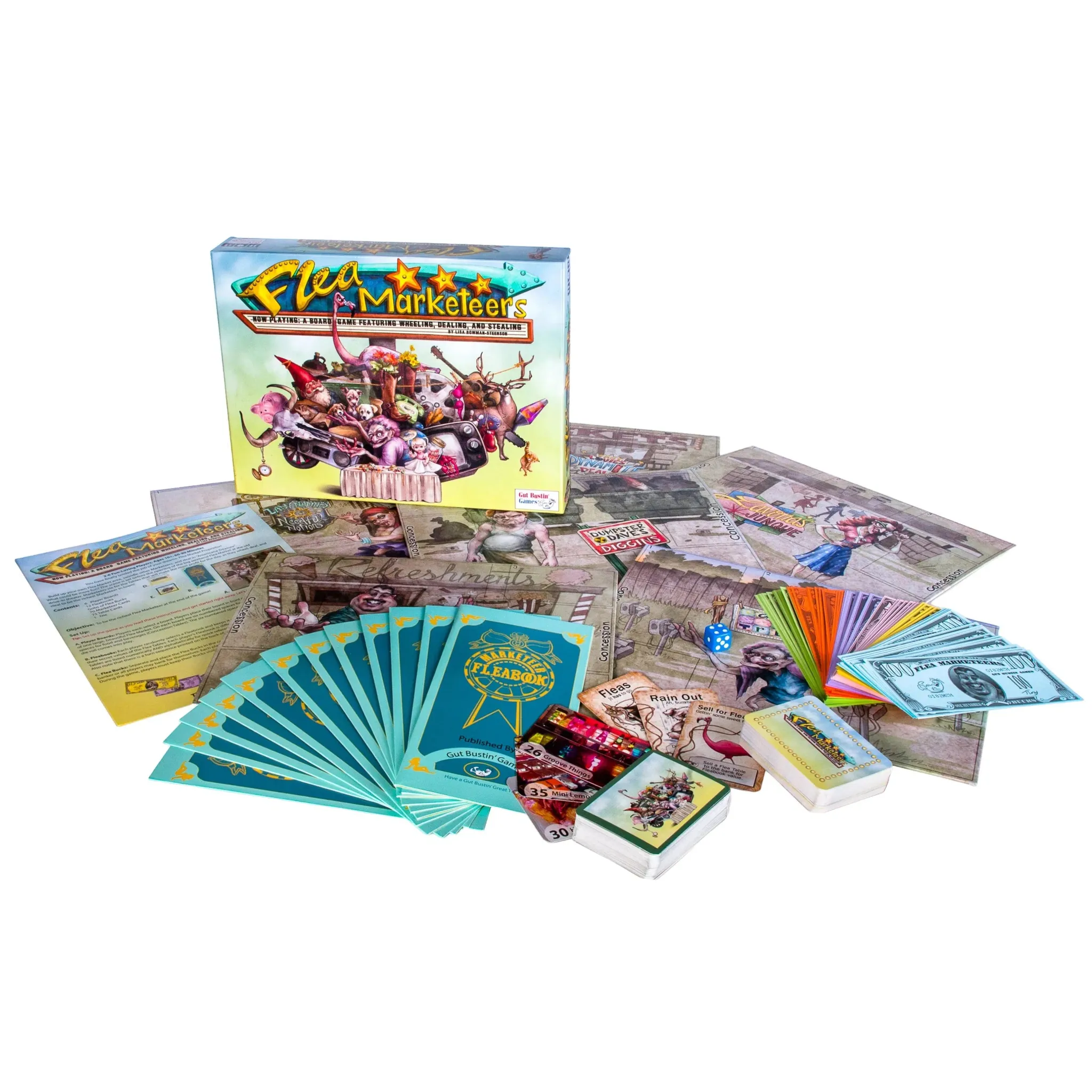 Flea Marketeers - Board Game - Gut Bustin' Games - Image 2