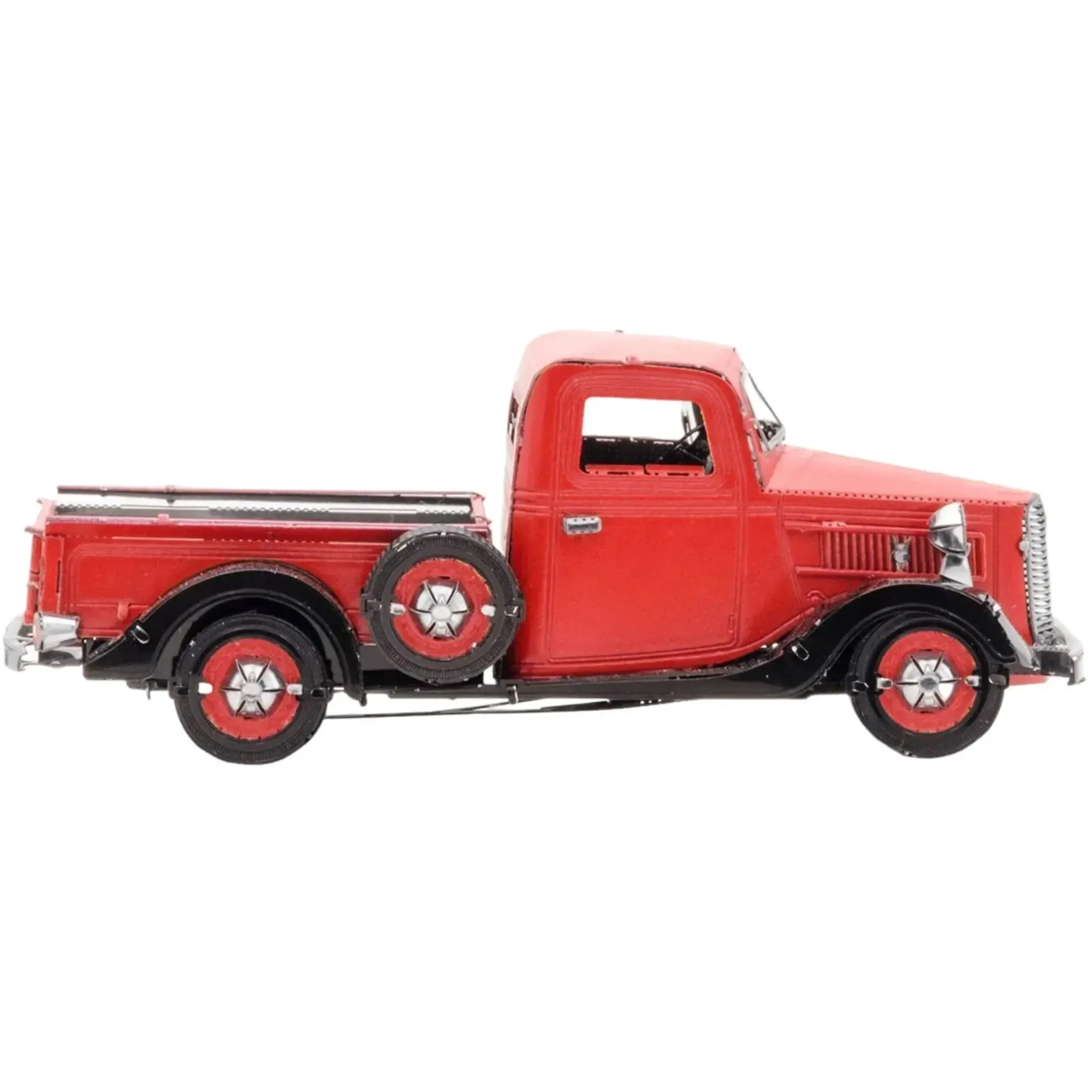 Ford - 1937 Pickup Classic Truck Figure Model Kit (1:49 Scale, Steel, Moderate Difficulty) - Fascinations - Metal Earth Series - (2022) - Image 5