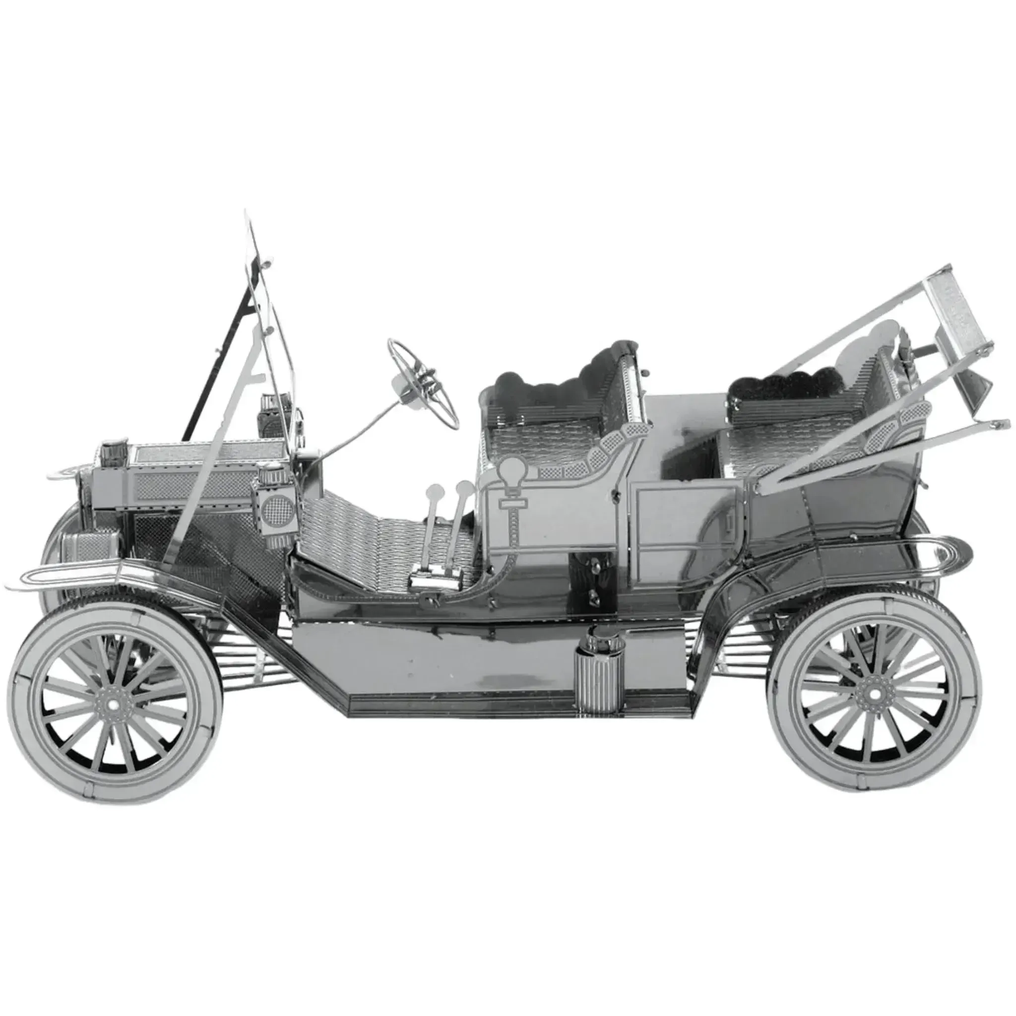 Ford - Unpainted 1908 Model T Car Figure Model Kit (Steel, Moderate Difficulty) - Fascinations - Metal Earth Series - (2022) - Image 6