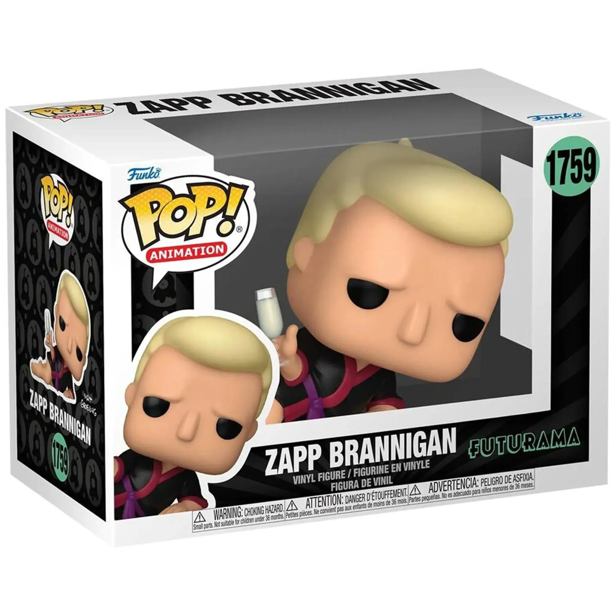 Futurama - Zapp Brannigan Figure (3", Vinyl) - Funko - Pop! Animation Series (1759) - (2024)