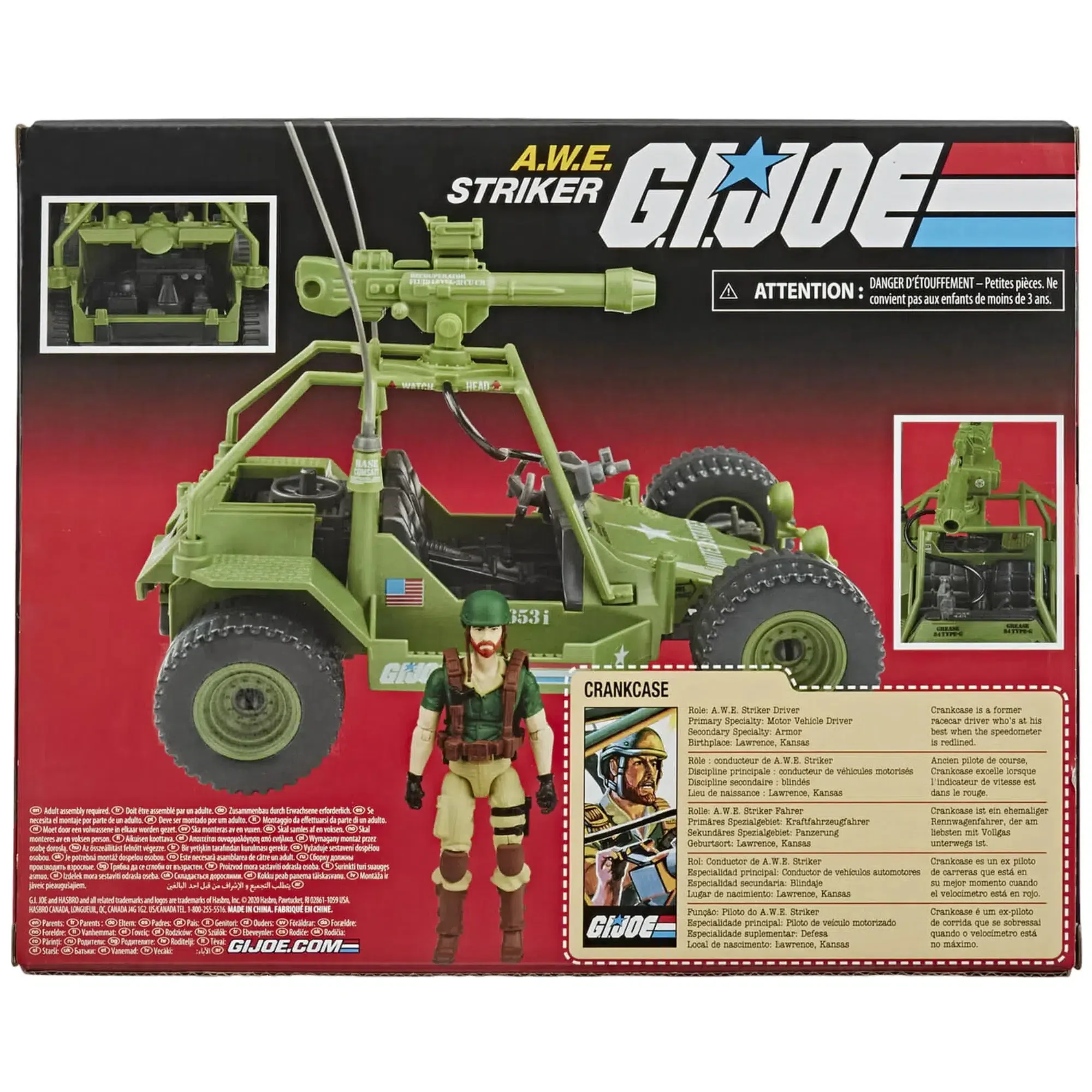 G.I. Joe - A.W.E. Striker Vehicle & Crankcase Action Figure (3.75") - Hasbro - Retro Collection Series - Image 6