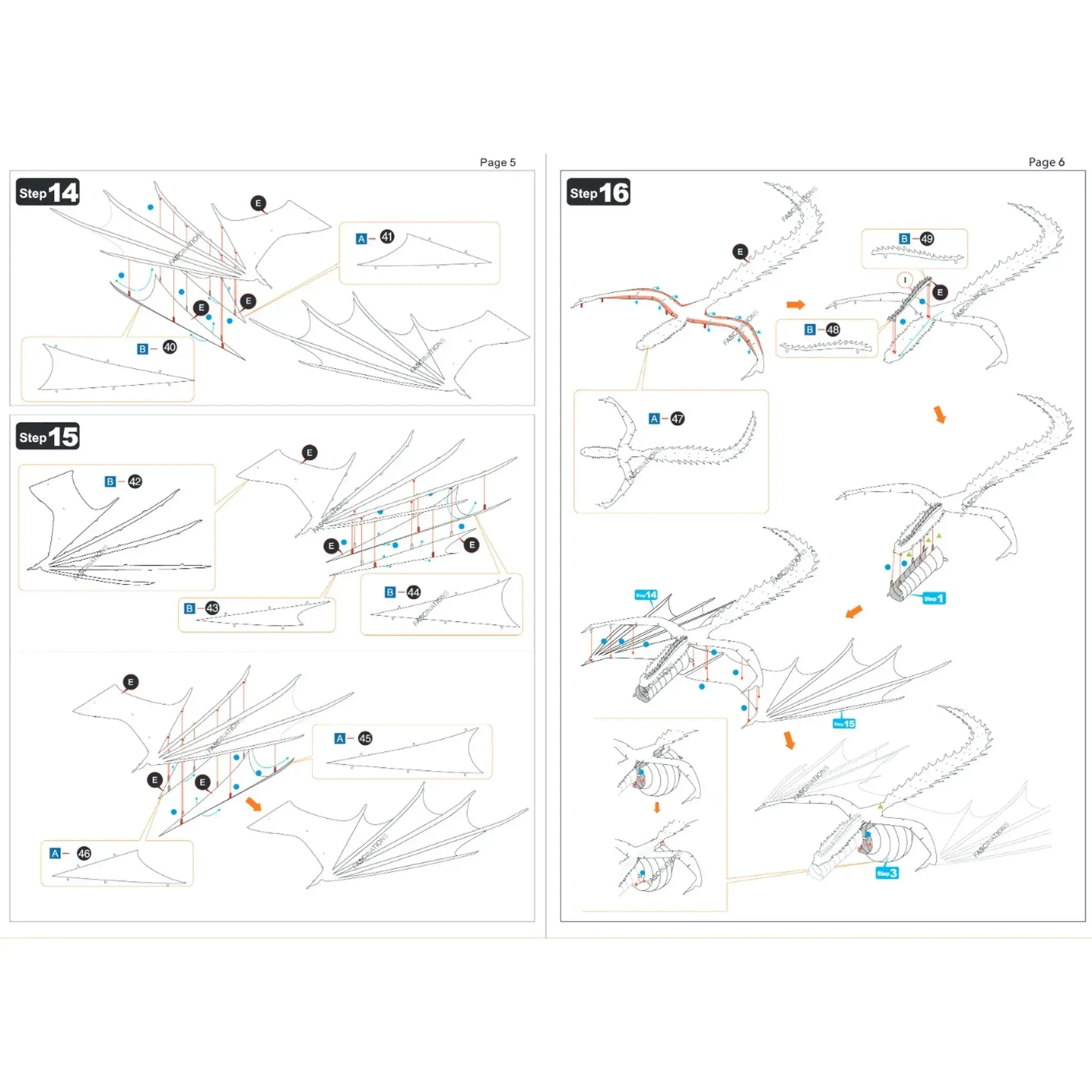Game of Thrones - Drogon Figure Model Kit (Steel, Moderate Difficulty) - Fascinations - Metal Earth Premium Series - (2023) - Image 9