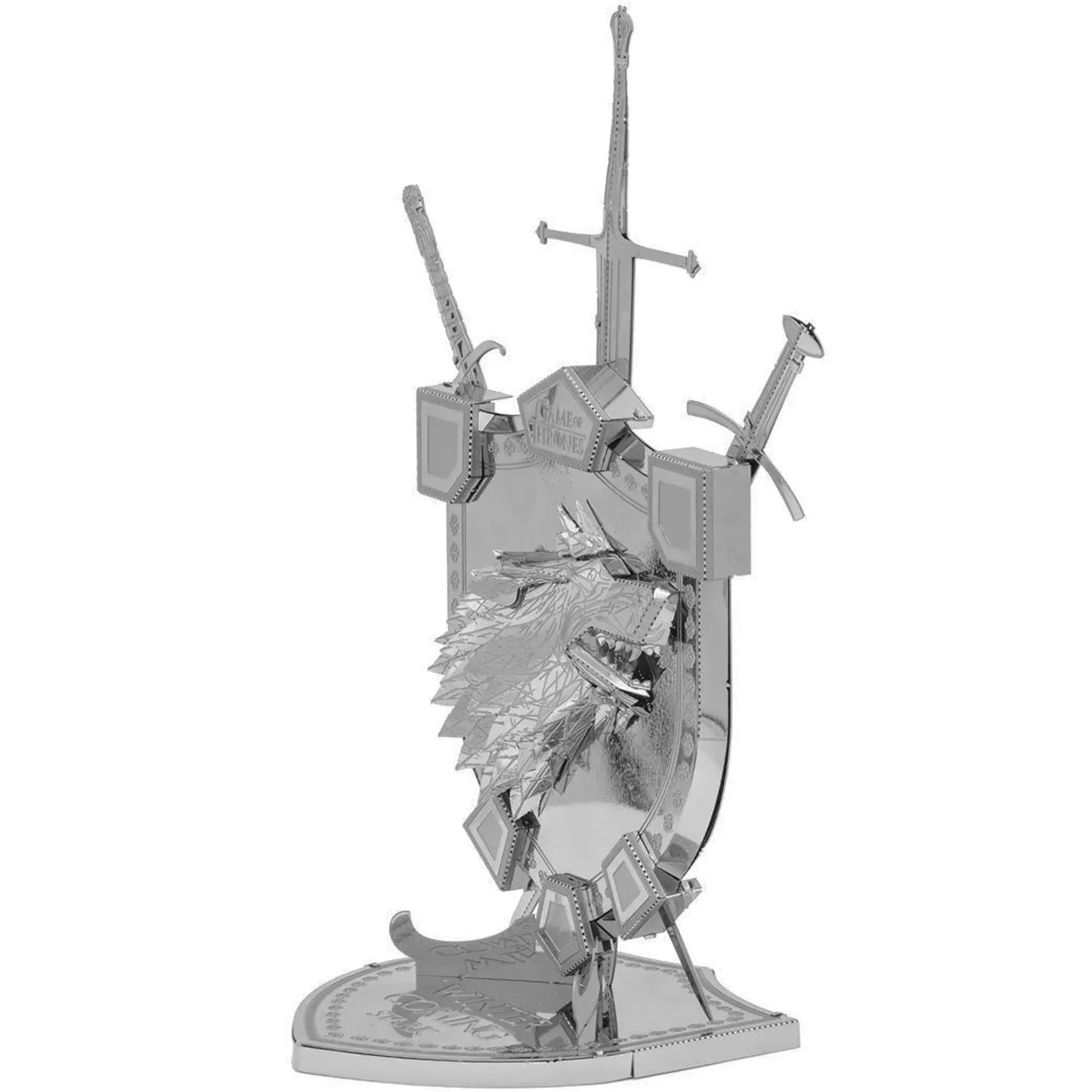 Game of Thrones - House Stark Sigil Figure Model Kit (Steel, Moderate Difficulty) - Fascinations - Metal Earth ICONX Premium Series - (2019) - Image 5