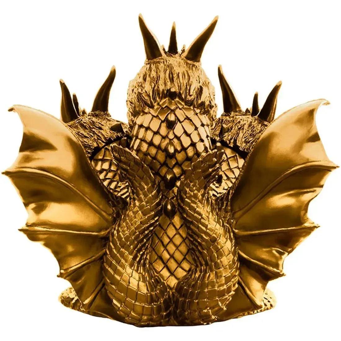 Godzilla [Ghidorah, the Three-Headed Monster] - Golden 1964 Version of King Ghidorah Figure (4.7") - Bandai Spirits [Banpresto] - Toho Monster Series (A) - Image 2