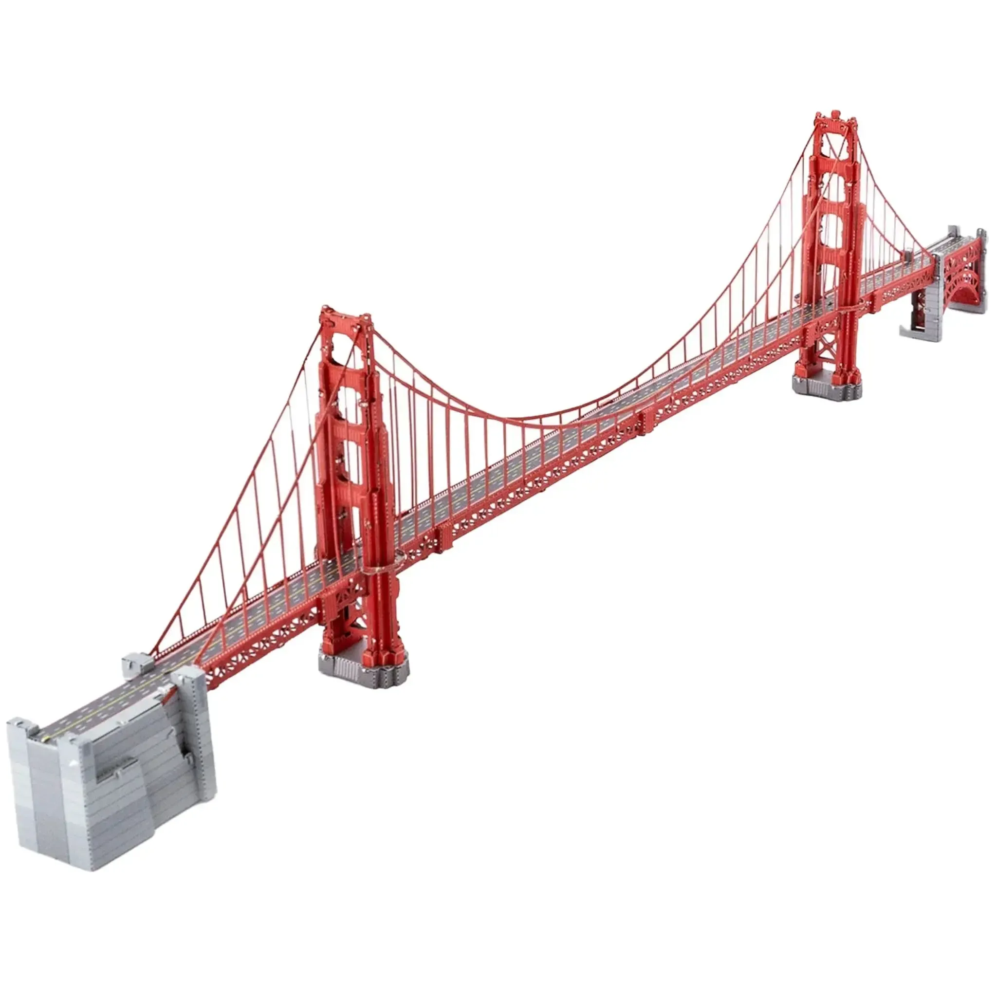 Golden Gate Bridge 3D Figure Model Kit (1:7535 Scale, Steel, Moderate Difficulty) - Fascinations - Metal Earth Premium Series - (2023) - Image 4