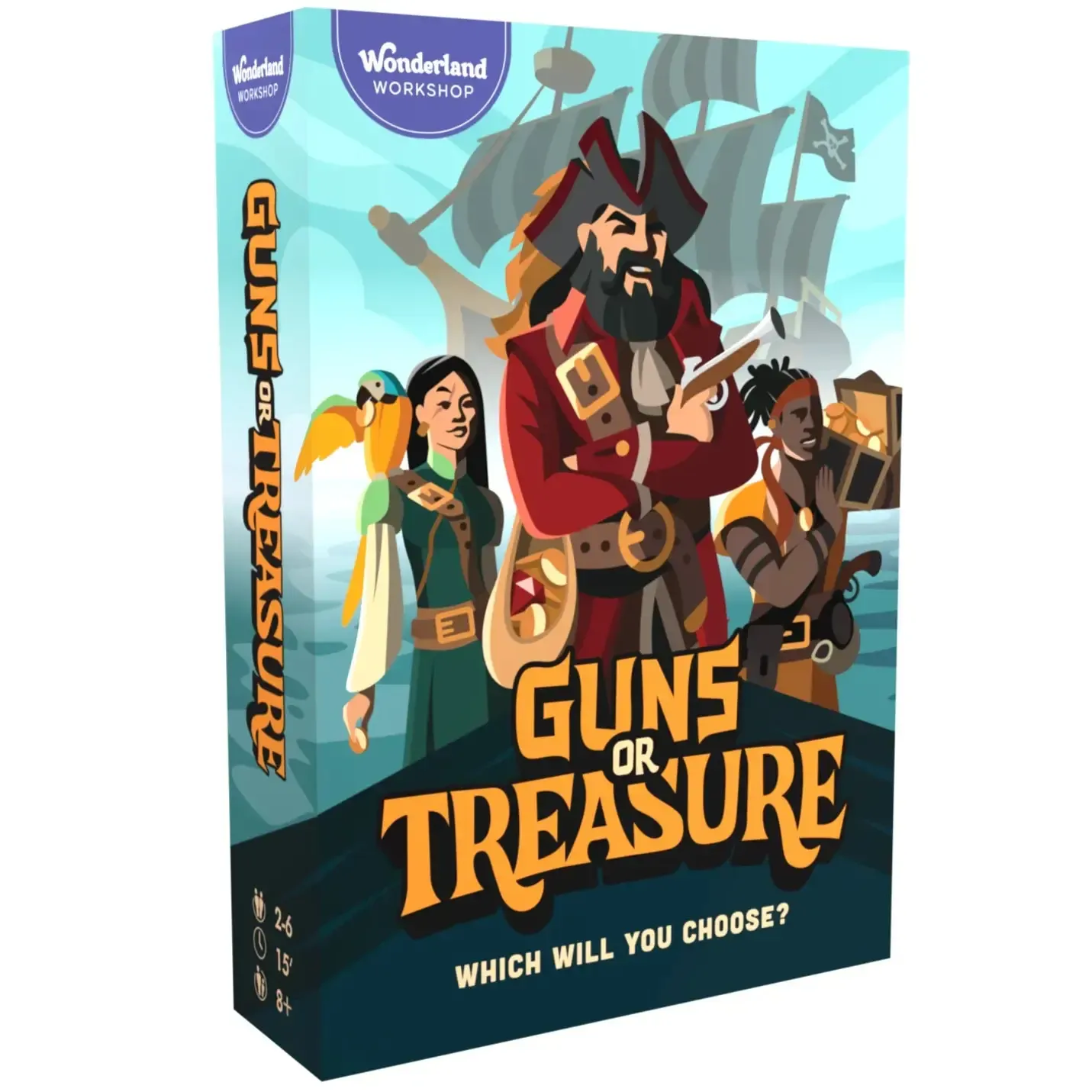 Guns or Treasure - Party Pirate Card Game for Family, Adults & Children (2-6 Players, Ages 8+) - Image 12
