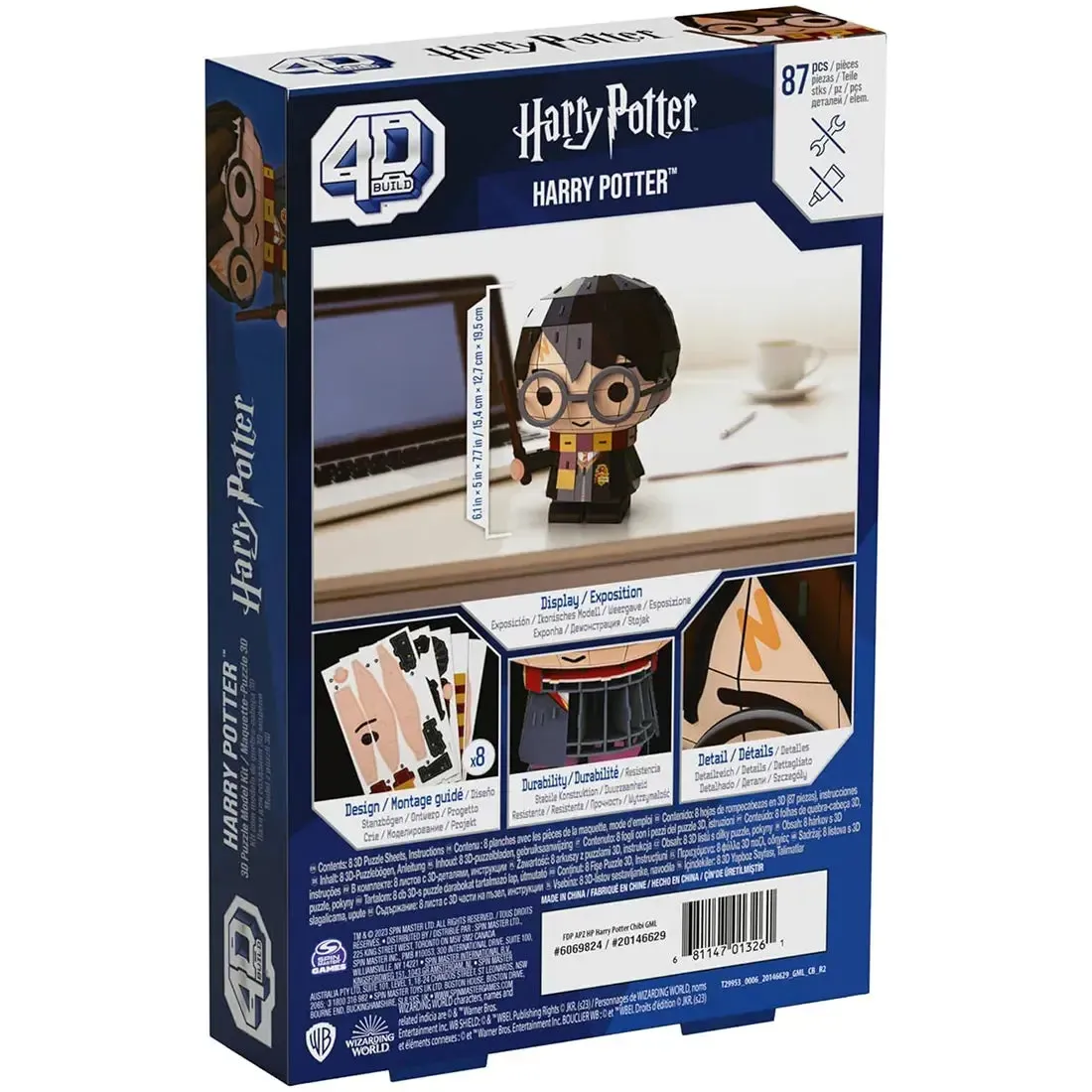 Harry Potter - Chibi Harry Potter 3D Puzzle Figure Model Kit - Spinmaster Games - 4D Build Series - Image 3