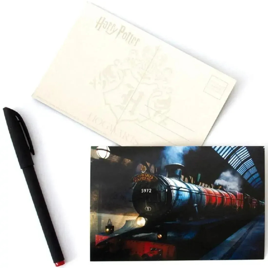 Harry Potter - Hogwarts 30-Piece Stationary Gift Set - (Letters, Envelopes, Postcards, Address Book, Pen, Eraser, Notepad) - Paper House Products - Playhouse Series - Image 5