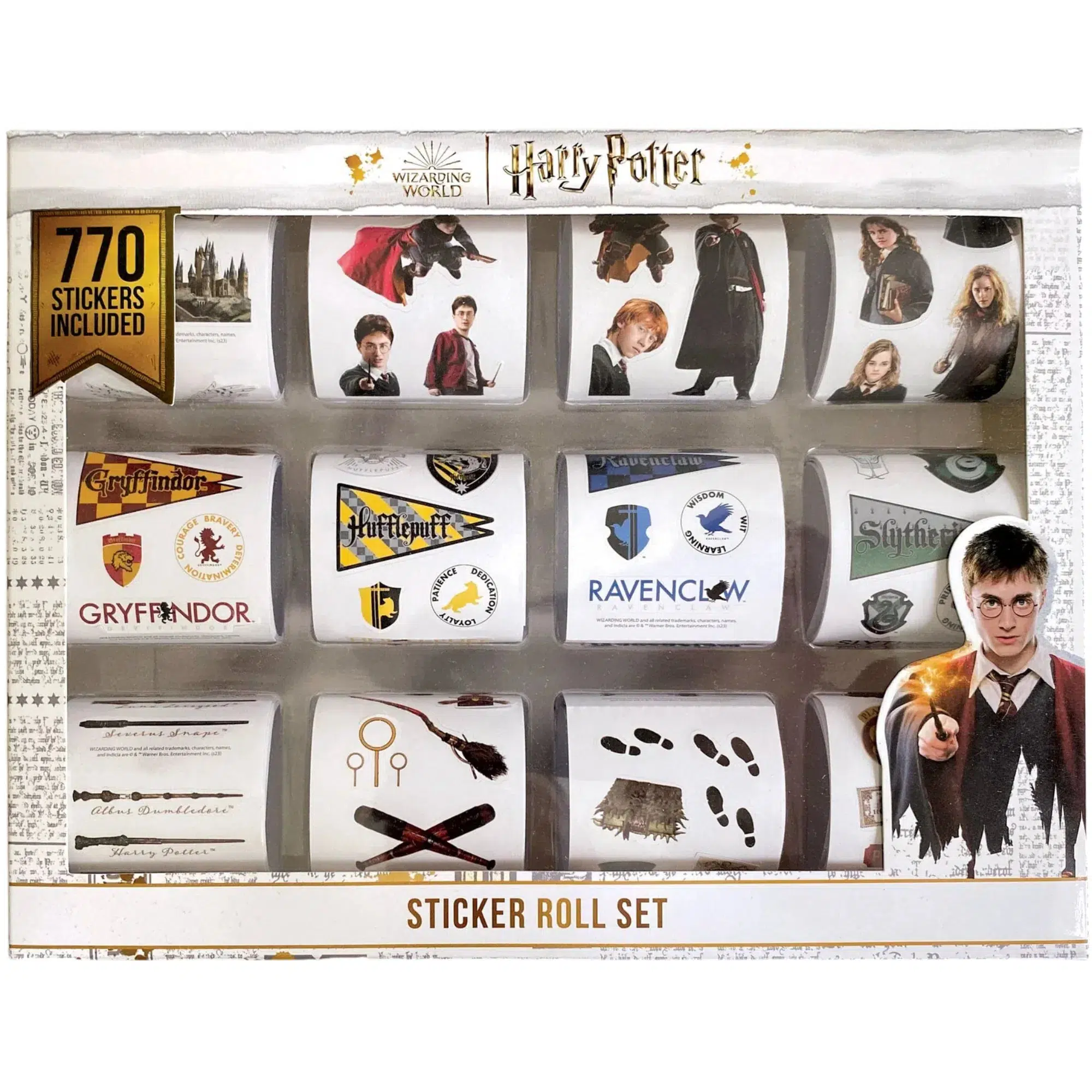 Harry Potter - Hogwarts Houses and Character Sticker Roll Set - Paperhouse Productions - Image 2