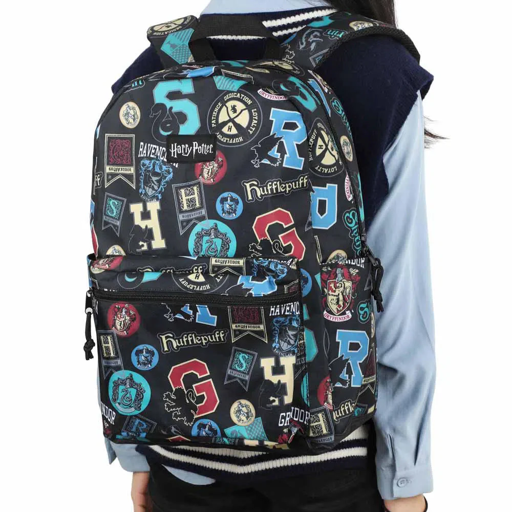 Harry Potter - Hogwarts Houses Laptop Backpack (All Over Print) - Bioworld - Image 9