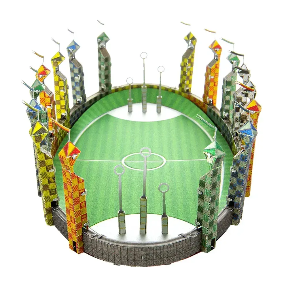 Harry Potter - Quidditch Pitch Model Kit (Steel, Moderate Difficulty) - Fascinations - Metal Earth Series - Image 4