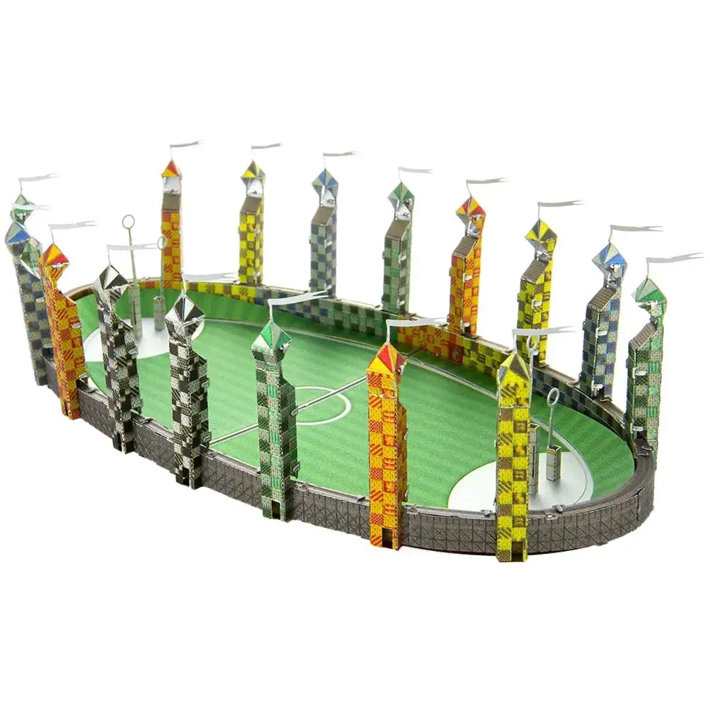 Harry Potter - Quidditch Pitch Model Kit (Steel, Moderate Difficulty) - Fascinations - Metal Earth Series - Image 5