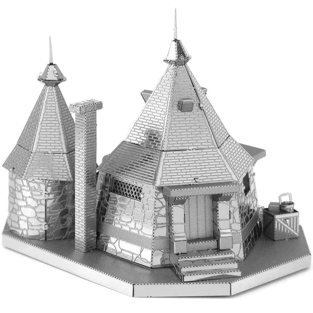 Harry Potter - Unpainted Rubeus Hagrid Hut Figure Model Kit (Steel, Moderate Difficulty) - Fascinations - Metal Earth Series - Image 4
