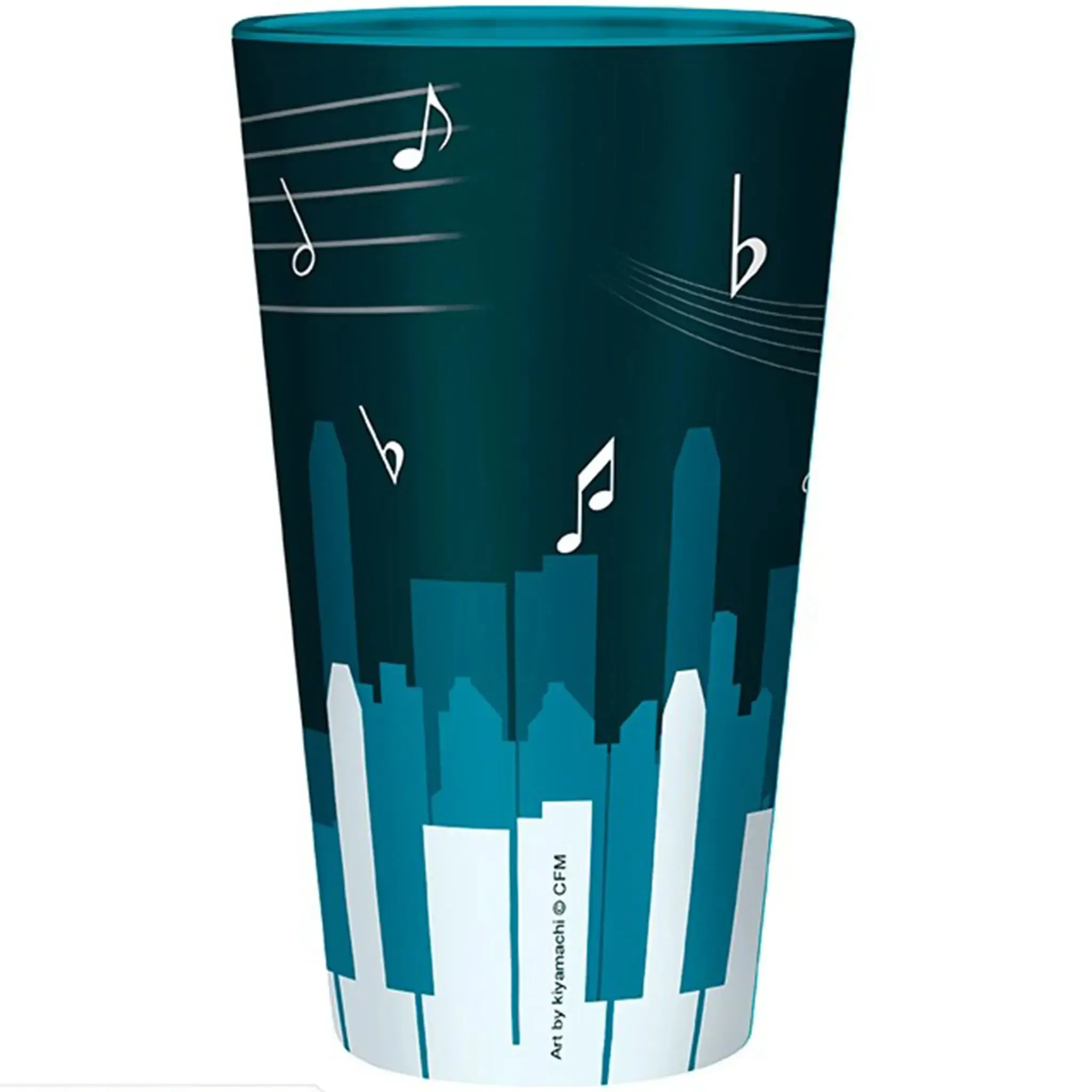 Hatsune Miku - Piano Keys Drinking Glass (13.5 oz.) - ABYstyle - Image 3