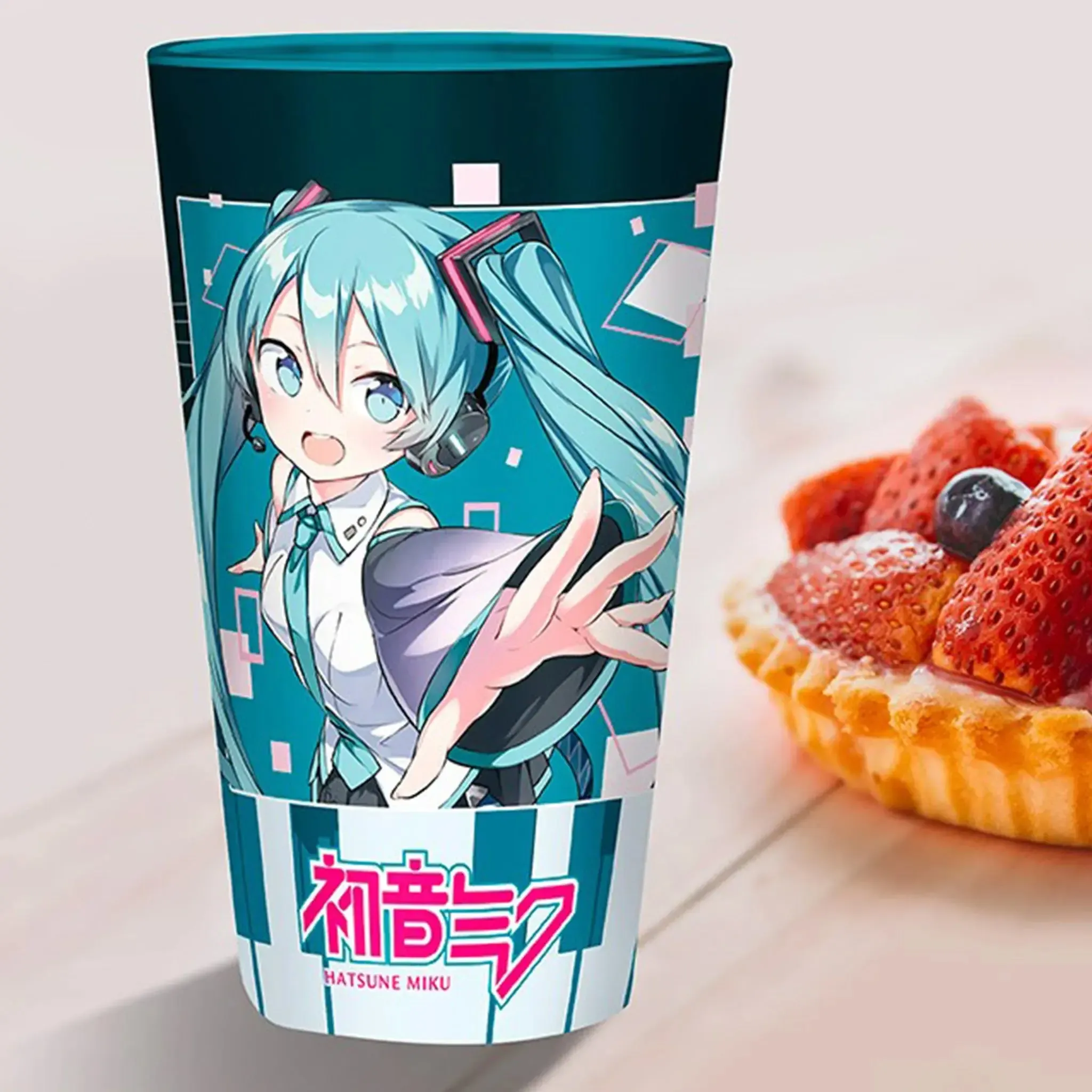 Hatsune Miku - Piano Keys Drinking Glass (13.5 oz.) - ABYstyle - Image 5