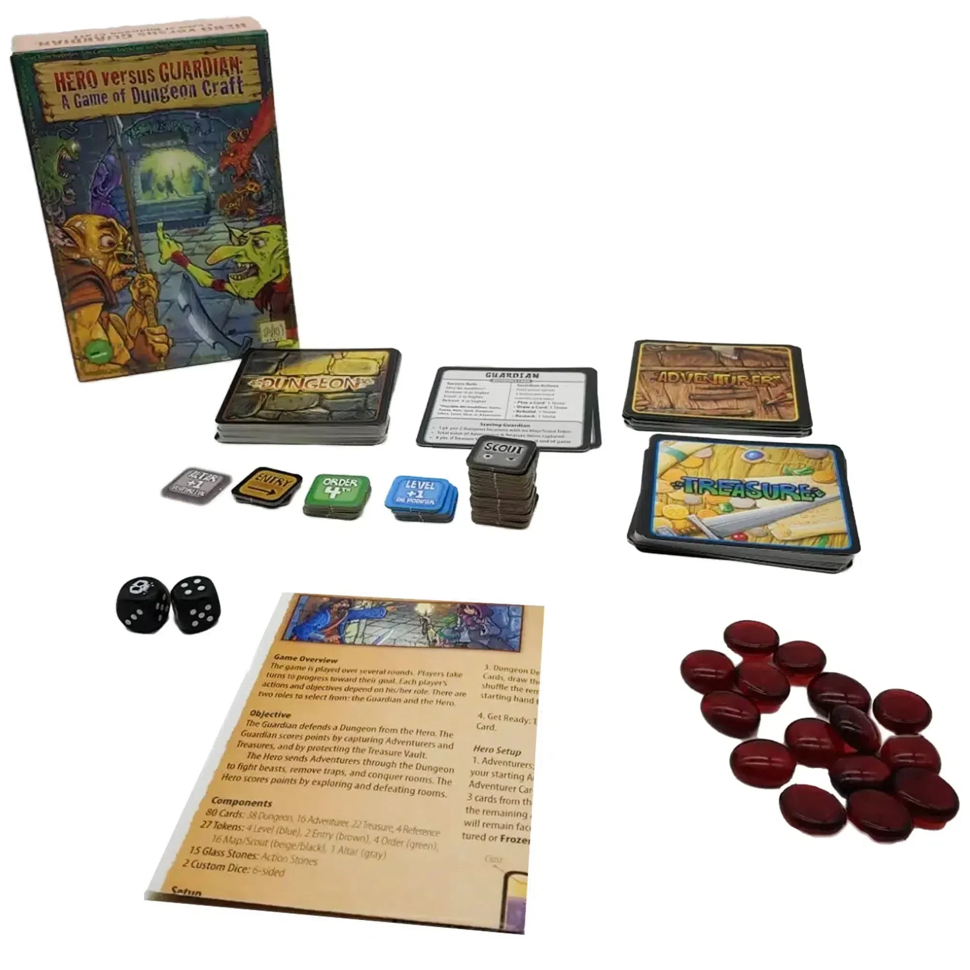 HERO versus GUARDIAN: A Game of Dungeon Craft - Dungeon-Crawl Fantasy Card Game for Family, and Adults (2-4 Players, Ages 9+) - Studio 9 Games - Image 2
