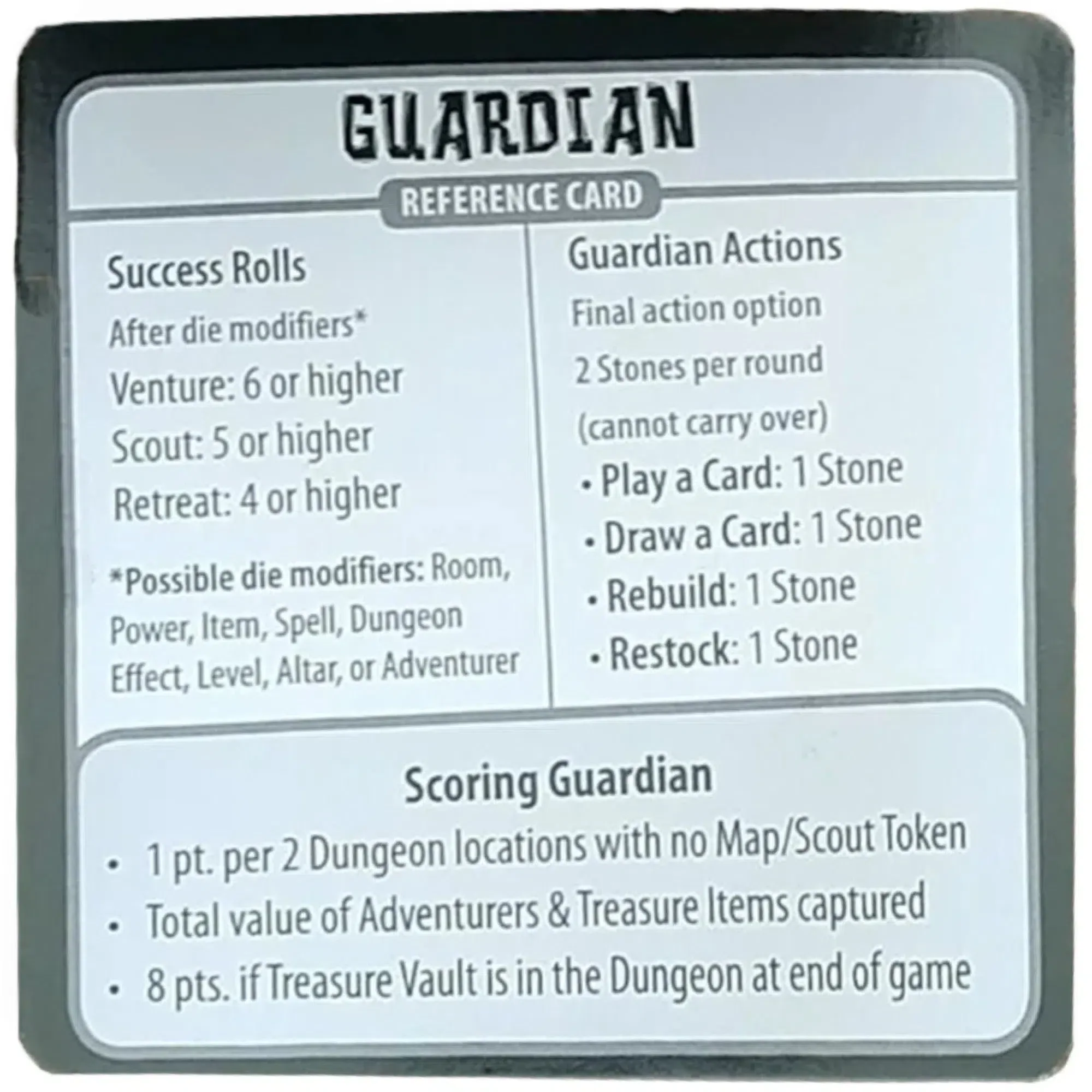 HERO versus GUARDIAN: A Game of Dungeon Craft - Dungeon-Crawl Fantasy Card Game for Family, and Adults (2-4 Players, Ages 9+) - Studio 9 Games - Image 6