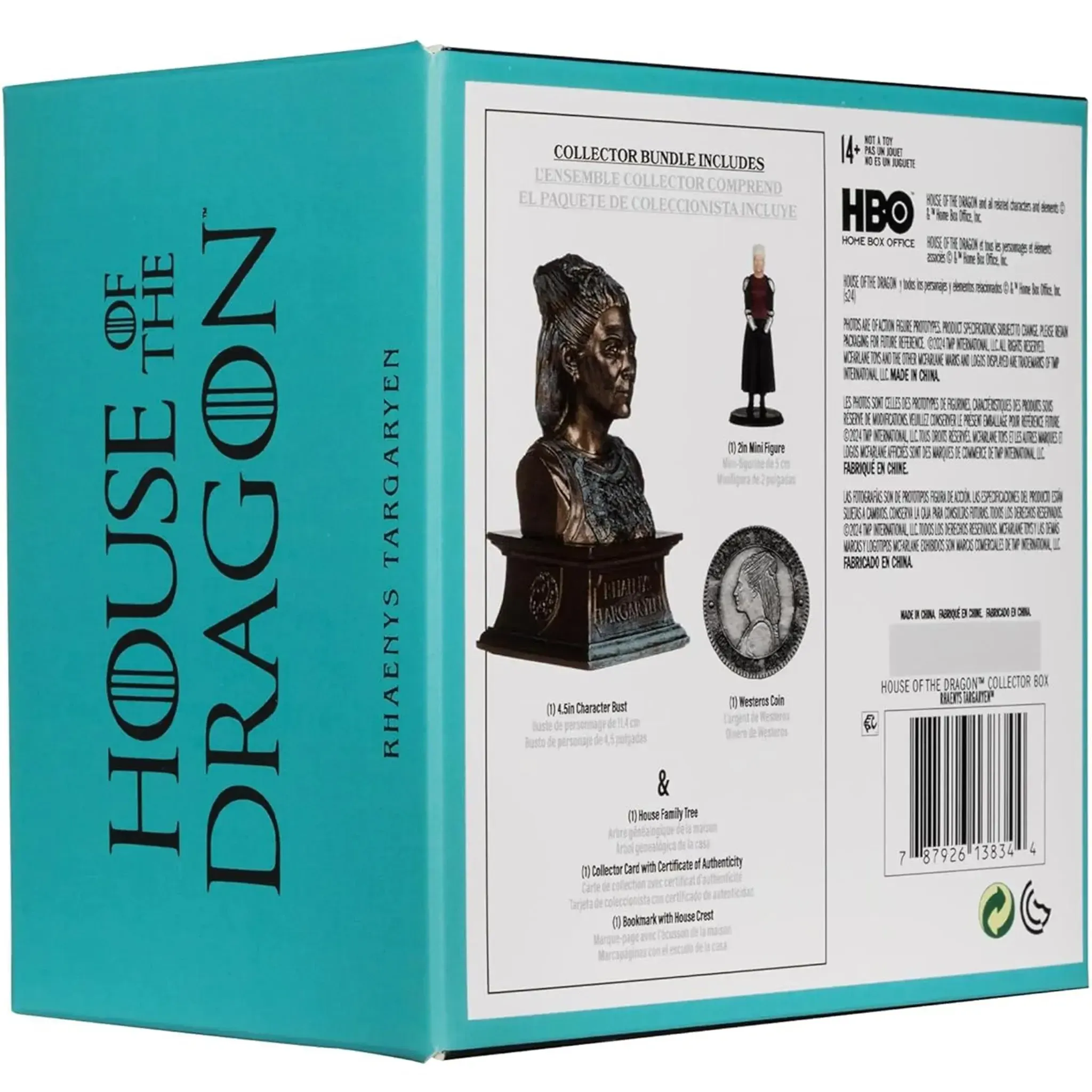 House of the Dragon [Game of Thrones] - Rhaenys Targaryen Collector Box - McFarlane Toys - Mini Figure, Character Bust, Westeros Coin, Bookmark - Image 3