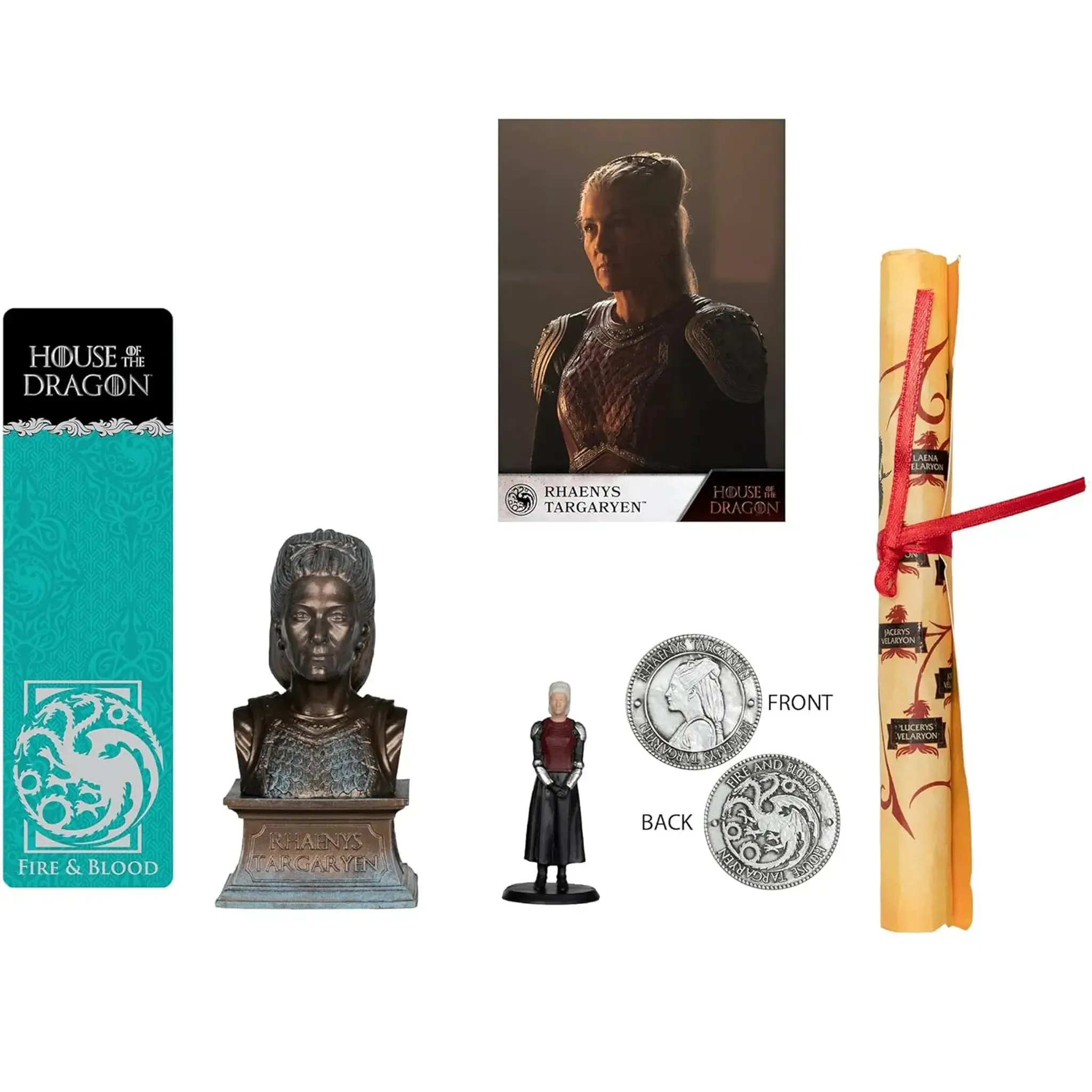 House of the Dragon [Game of Thrones] - Rhaenys Targaryen Collector Box - McFarlane Toys - Mini Figure, Character Bust, Westeros Coin, Bookmark - Image 5