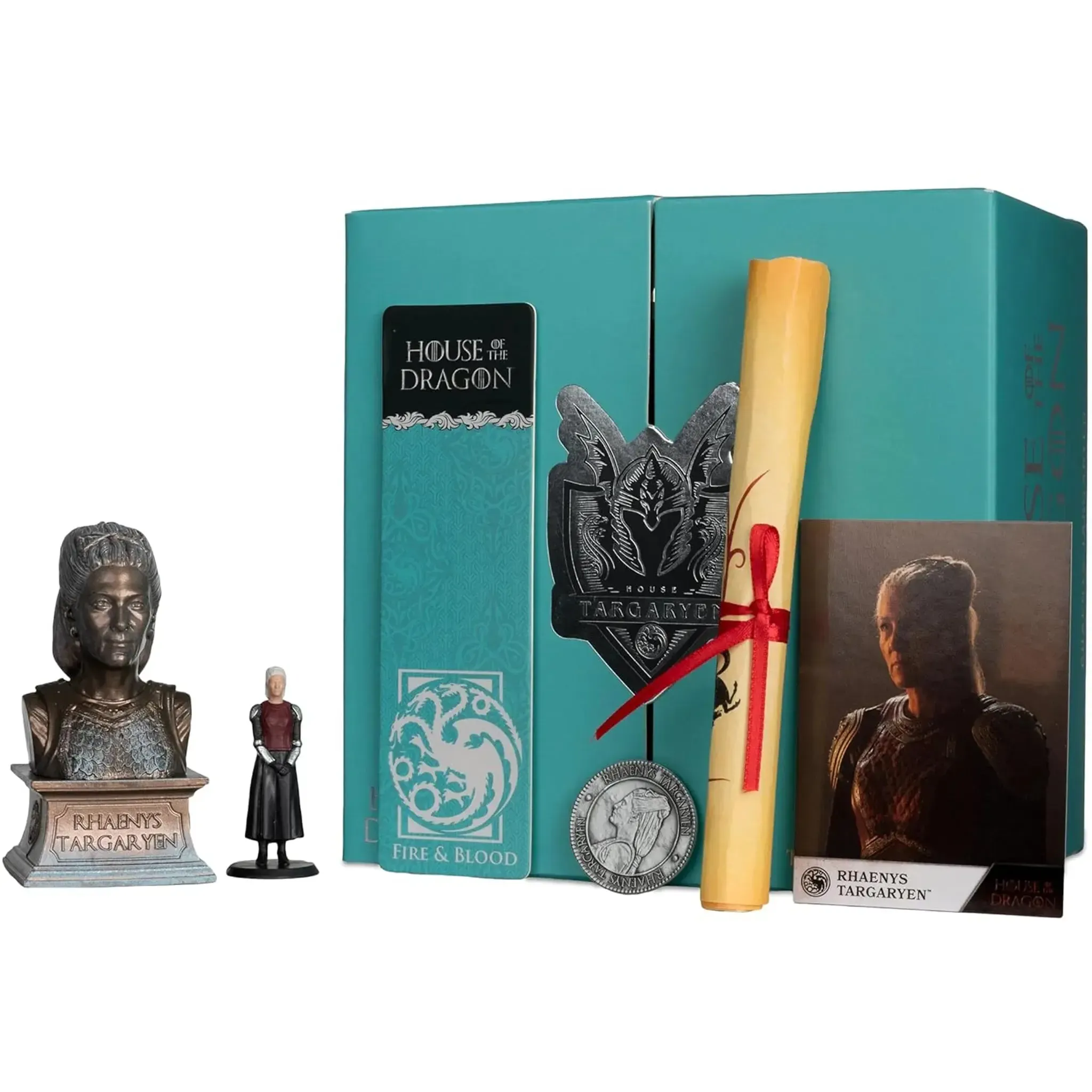 House of the Dragon [Game of Thrones] - Rhaenys Targaryen Collector Box - McFarlane Toys - Mini Figure, Character Bust, Westeros Coin, Bookmark - Image 6