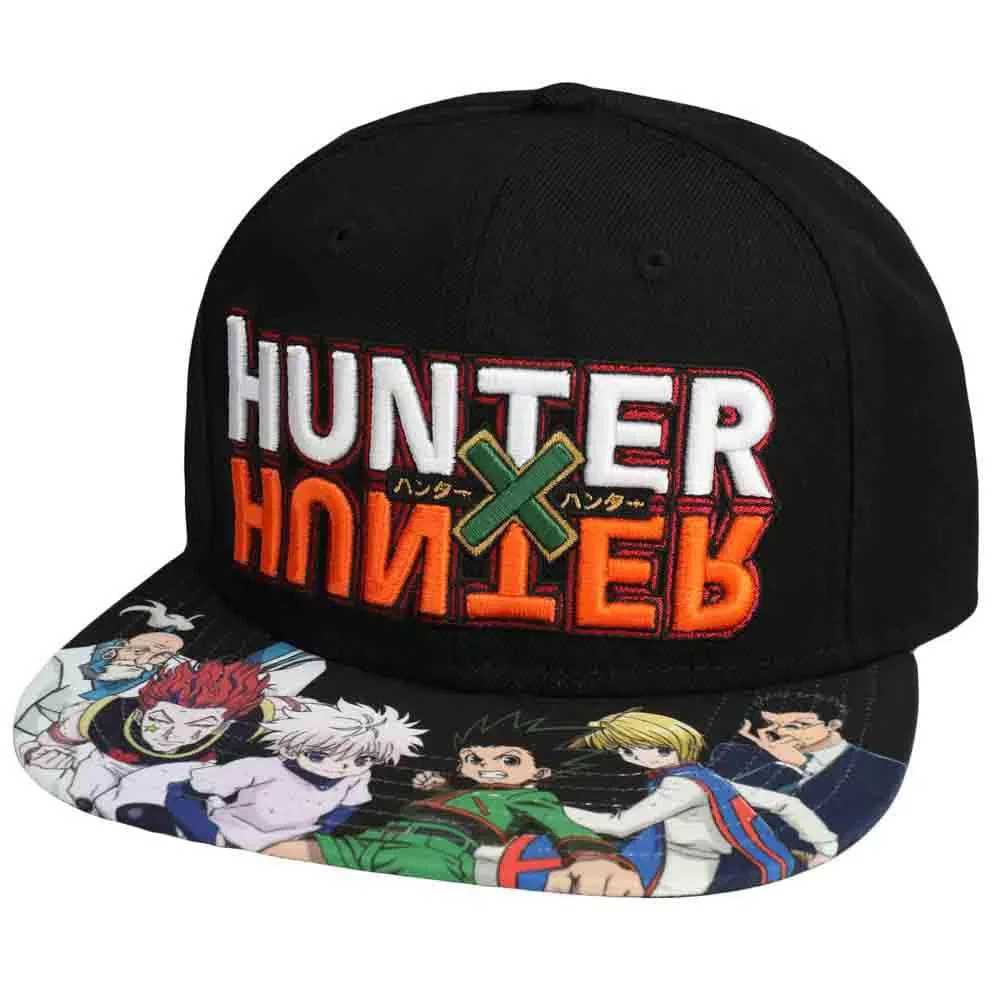 Hunter x Hunter - Characters & Logo Snapback Hat (Flat Bill) - Bioworld - Image 2