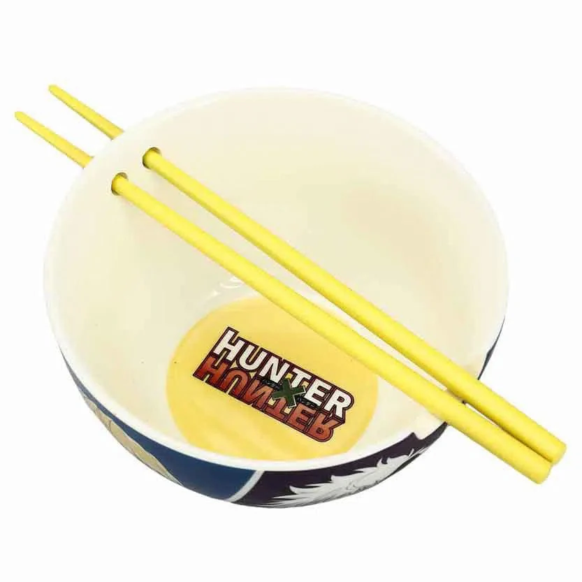 Hunter x Hunter - Characters Ramen Bowl with Chopsticks (Ceramic, 20 oz.) - Bioworld - Image 3