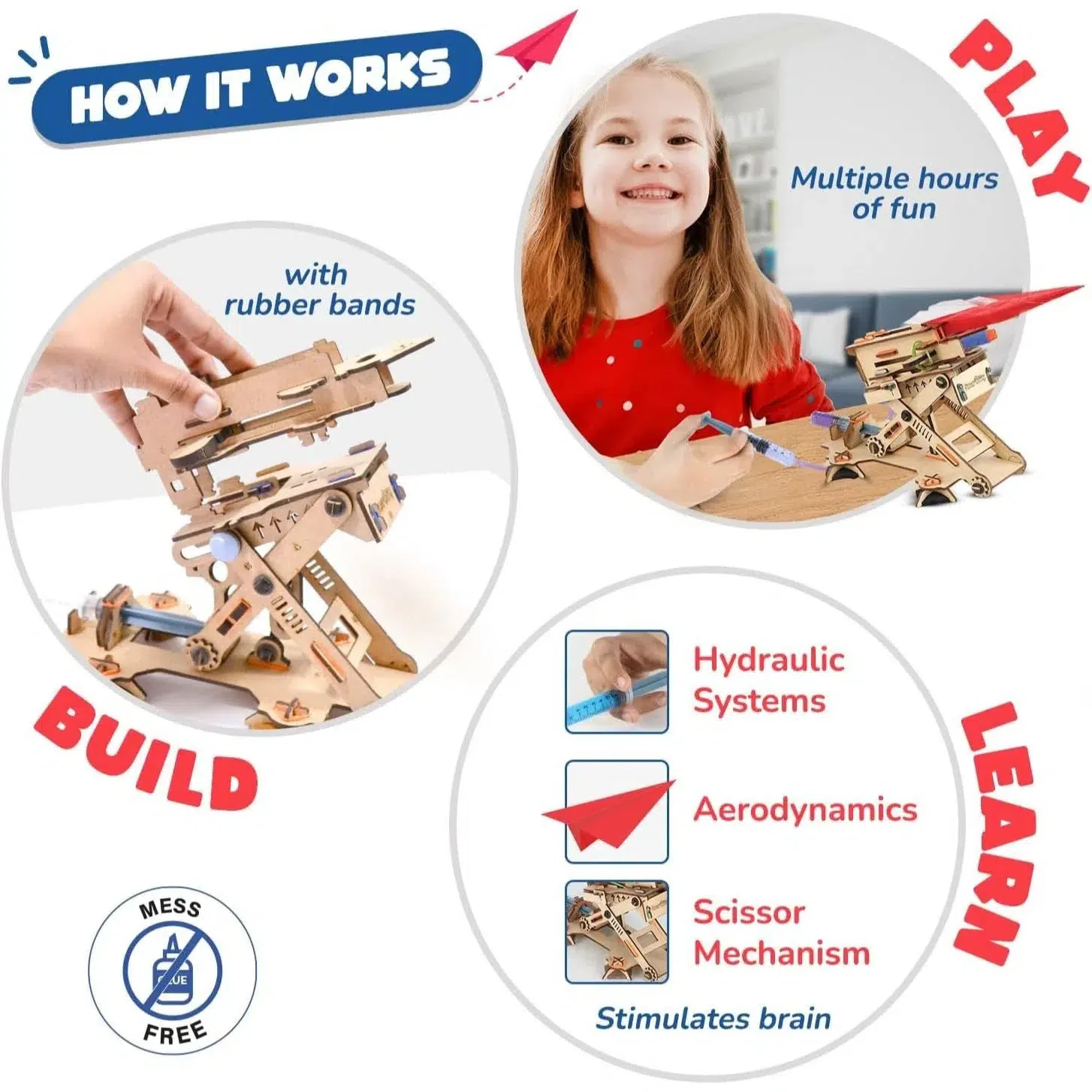Hydraulic Plane Launcher - STEM Toy Building Set - Smartivity - Image 3