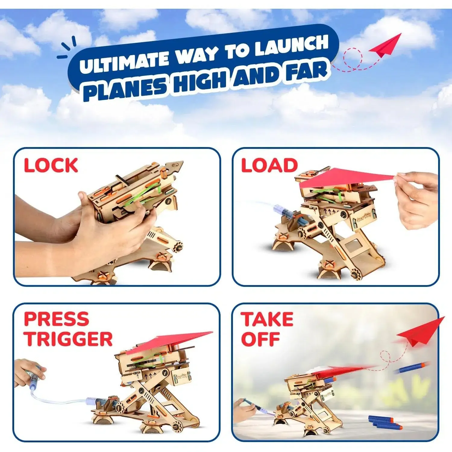 Hydraulic Plane Launcher - STEM Toy Building Set - Smartivity - Image 4