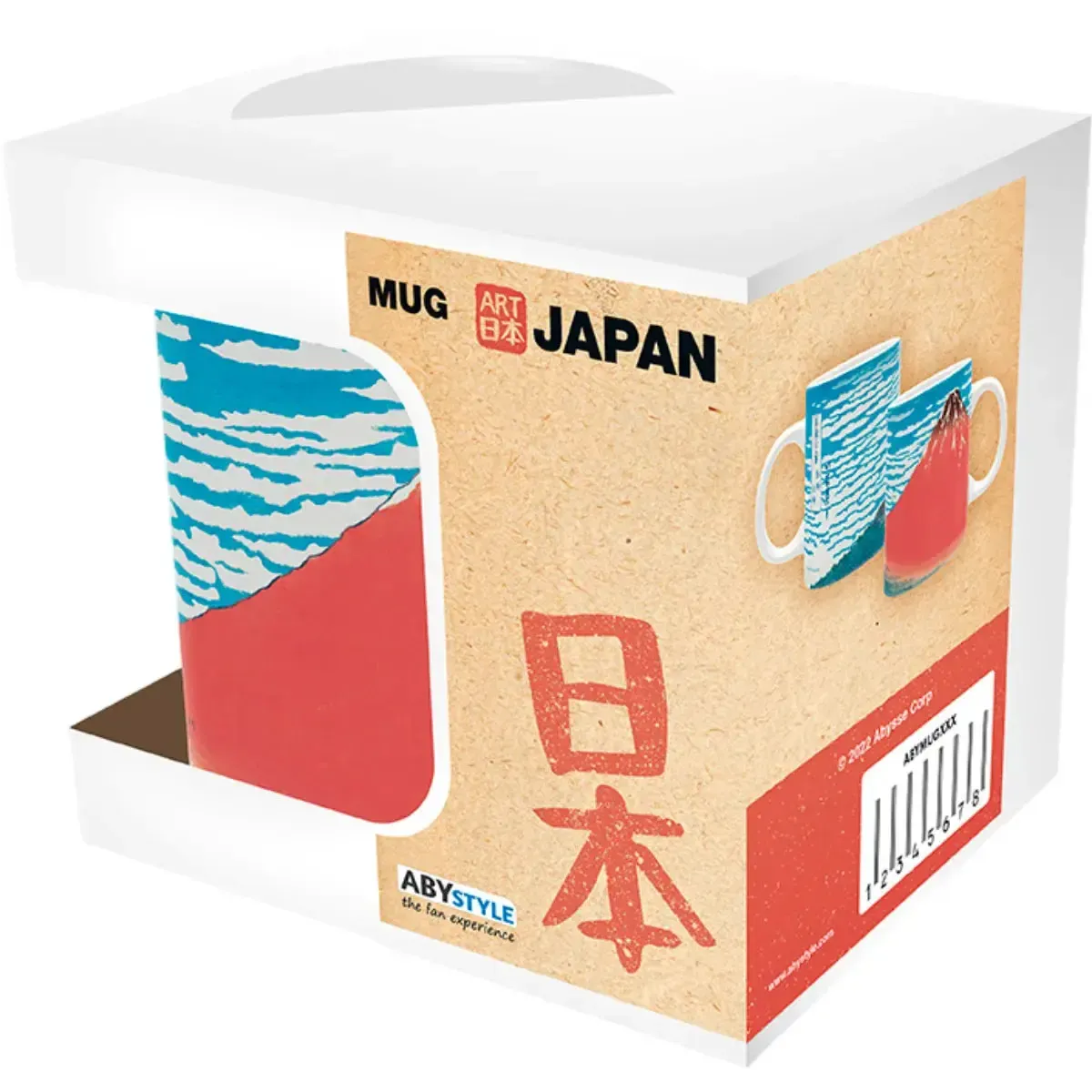 Japan Art - Fine Wind, Clear Morning Red Fuji Mug (Ceramic, 11 oz.) - ABYstyle