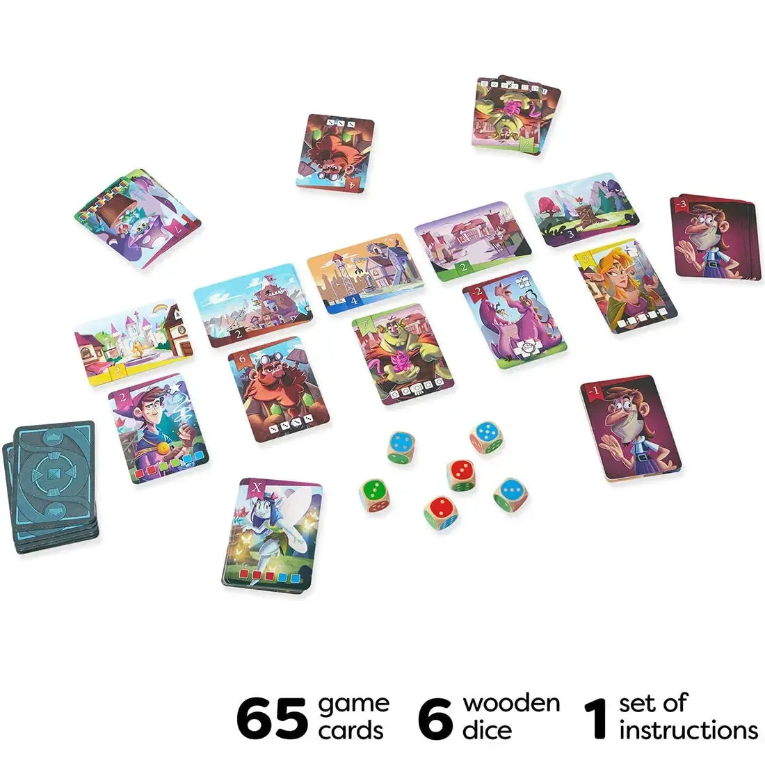 King of the Dice - Dice-Based Fantasy Card Game for Adults, Family, and Children (2-5 Players, Ages 8+) - HABA - Image 2