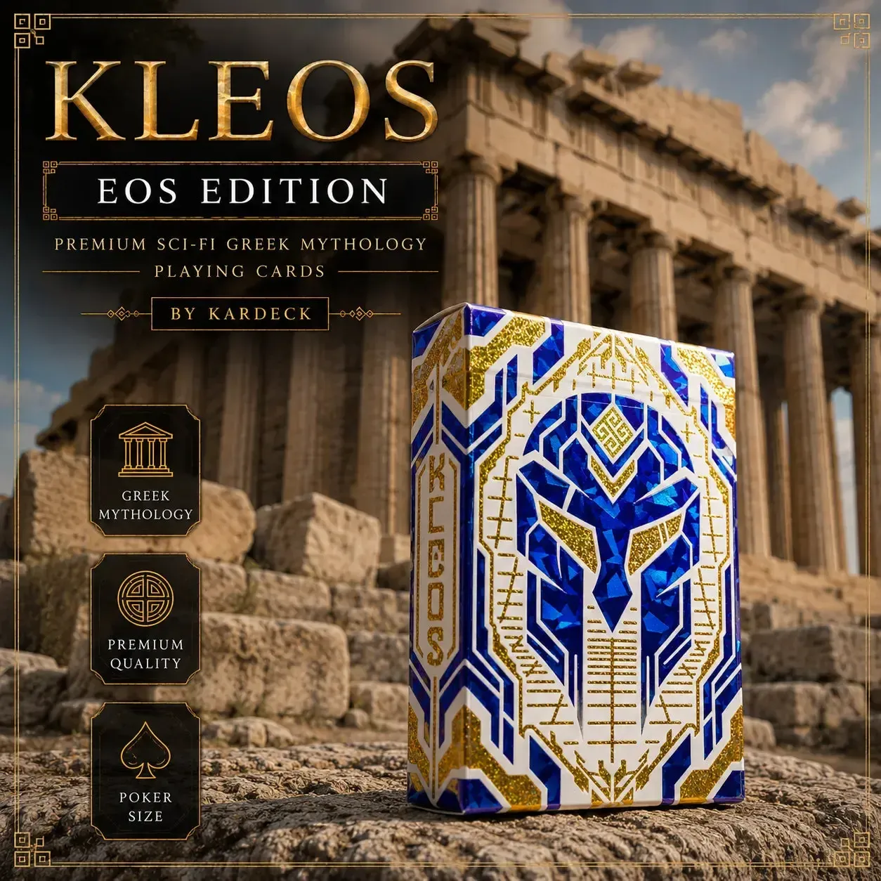 KLEOS: EOS Edition - Premium Sci-Fi Greek Mythology Playing Cards - Wonderland Workshop - KardecK Series - Image 2