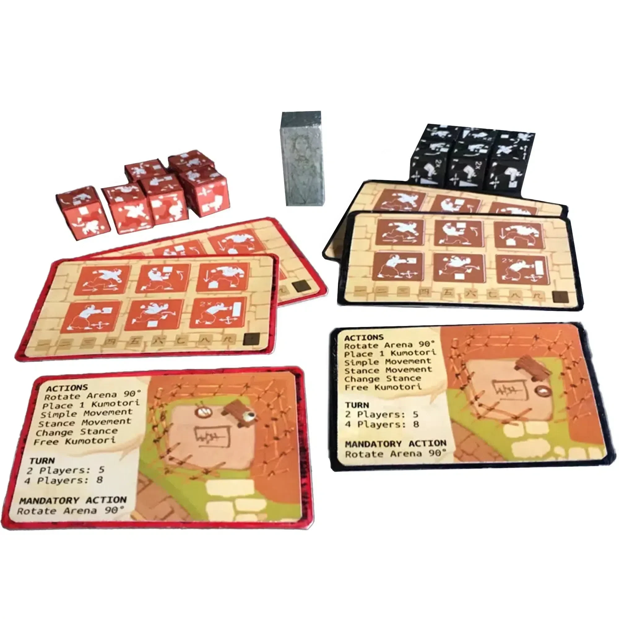 KUMO Hogosha - Strategy Martial Arts Board Game for Family, and Adults (2-4 Players, Ages 8+) - Morning Players - Image 2