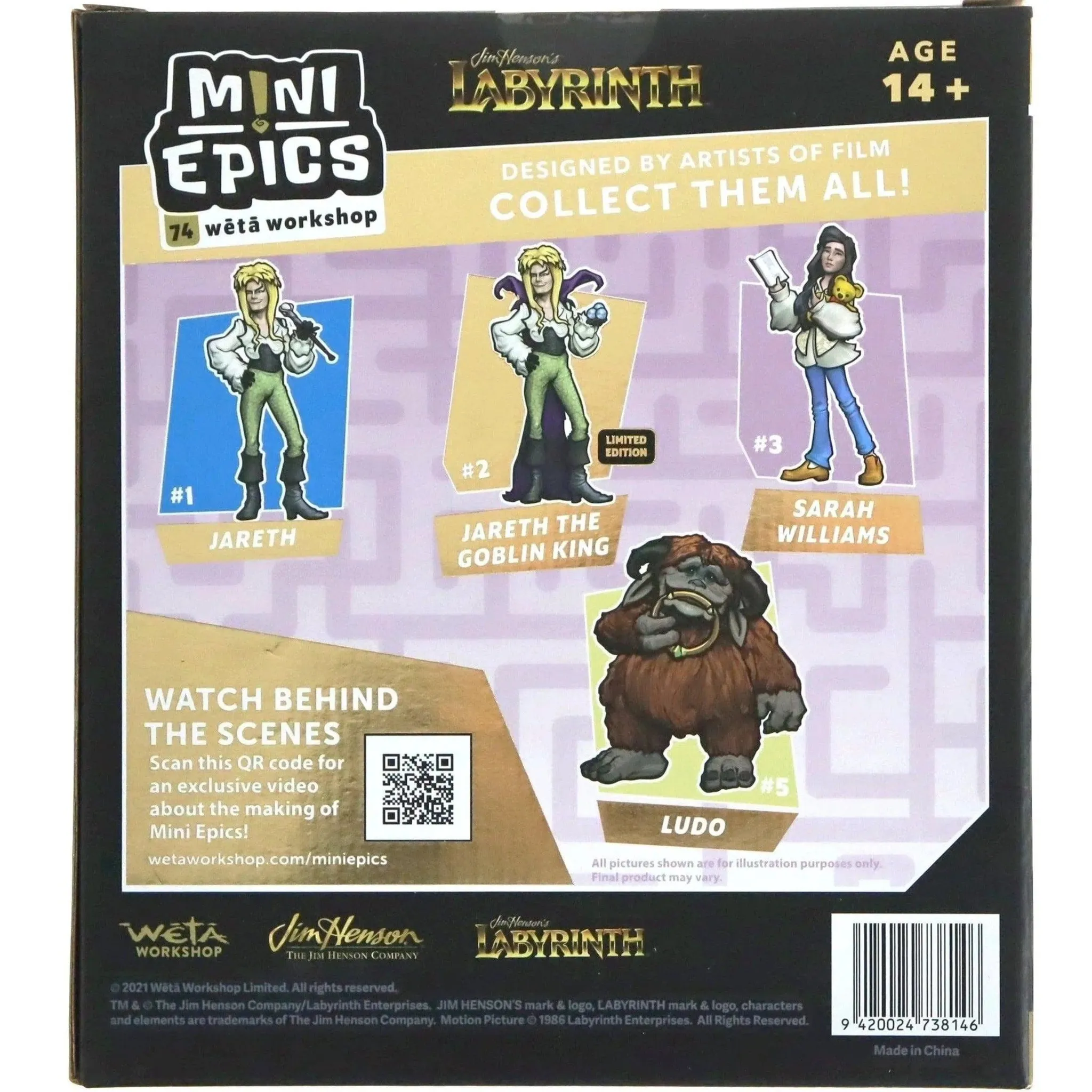 Labyrinth (1986) - Sarah Williams and the Worm Figure (Limited Edition) - Weta Workshop - Mini Epics - Image 4