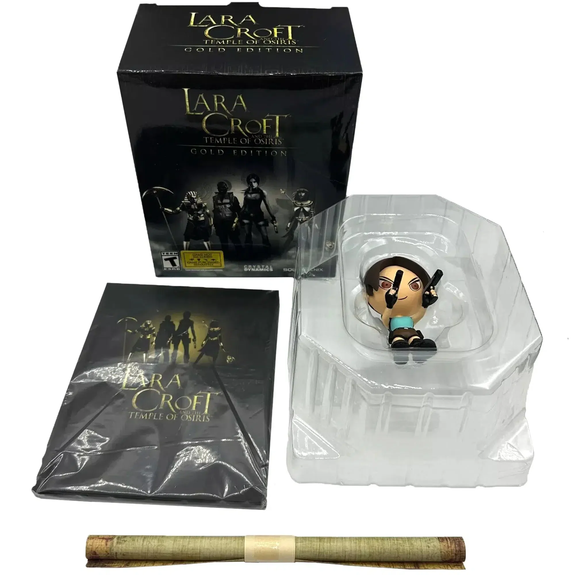 Lara Croft and the Temple of Osiris Gold Edition Bundle (Game not Included) - Crystal Dynamics - Mini Lara Figure, Map, Art Book - Image 2